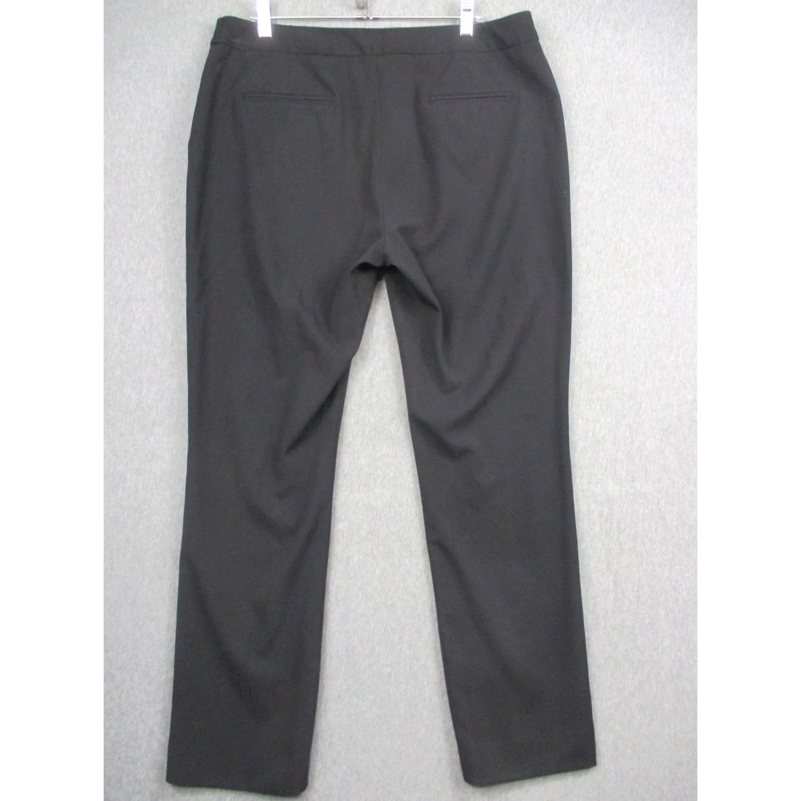 Vintage Tahari Arthur S. Levine Pants Womens 14 Black Stretch Dress Career Straight Leg Size 36" / US 14 / IT 50 - 7 Thumbnail