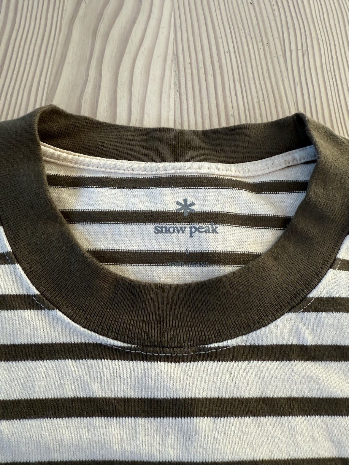 Snow Peak Heavy Cotton Border T-Shirt Size US L / EU 52-54 / 3 - 2 Thumbnail