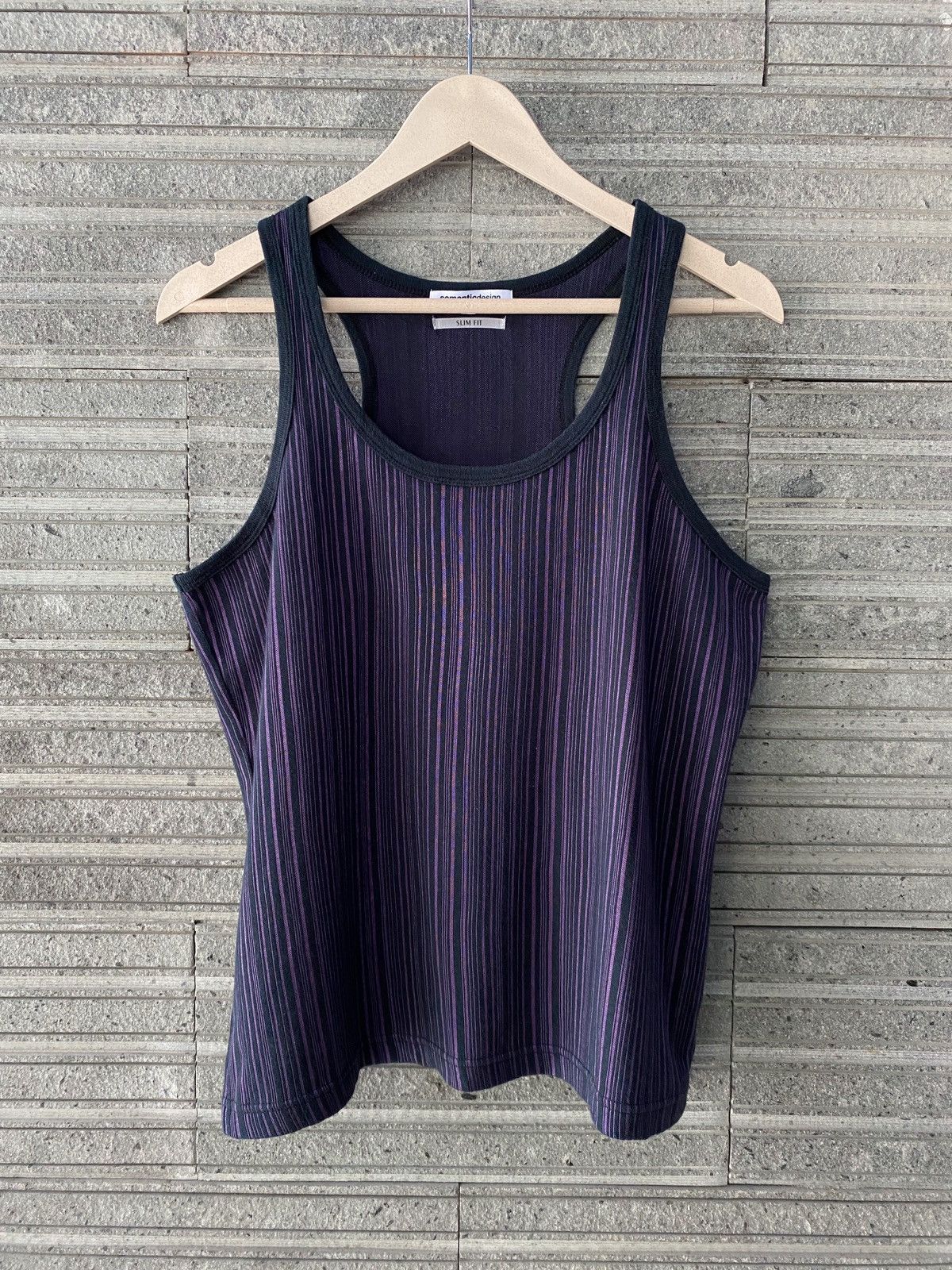 If Six Was Nine Semantic Design Stripes Tank Top Size US L / EU 52-54 / 3 - 1 Thumbnail
