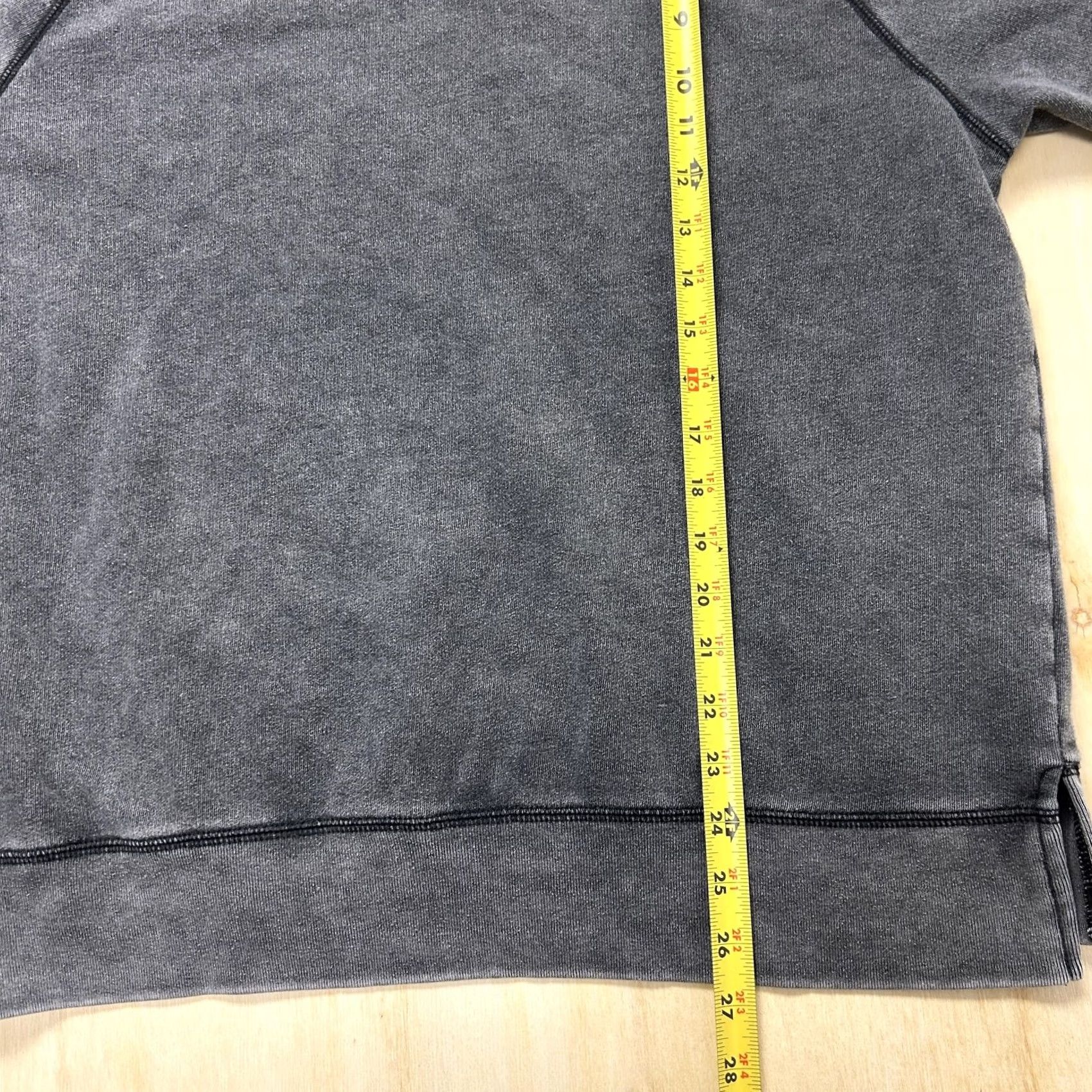 Pinko PINK Victoria's Secret Sweatshirt Womens M Gray Stone Wash Crewneck Fleece Pullover Raglan Logo Embroidered Size M / US 6-8 / IT 42-44 - 6 Thumbnail
