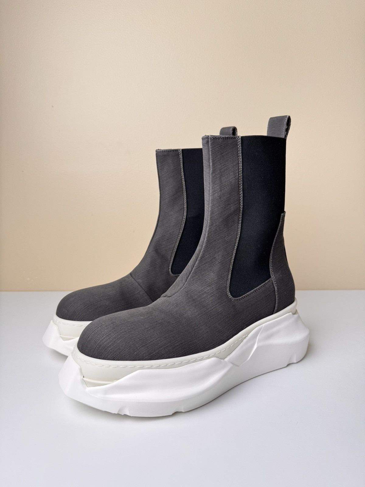 Rick Owens DRKSHDW Abstract Low Twill Sneaker Black | END. (CA)