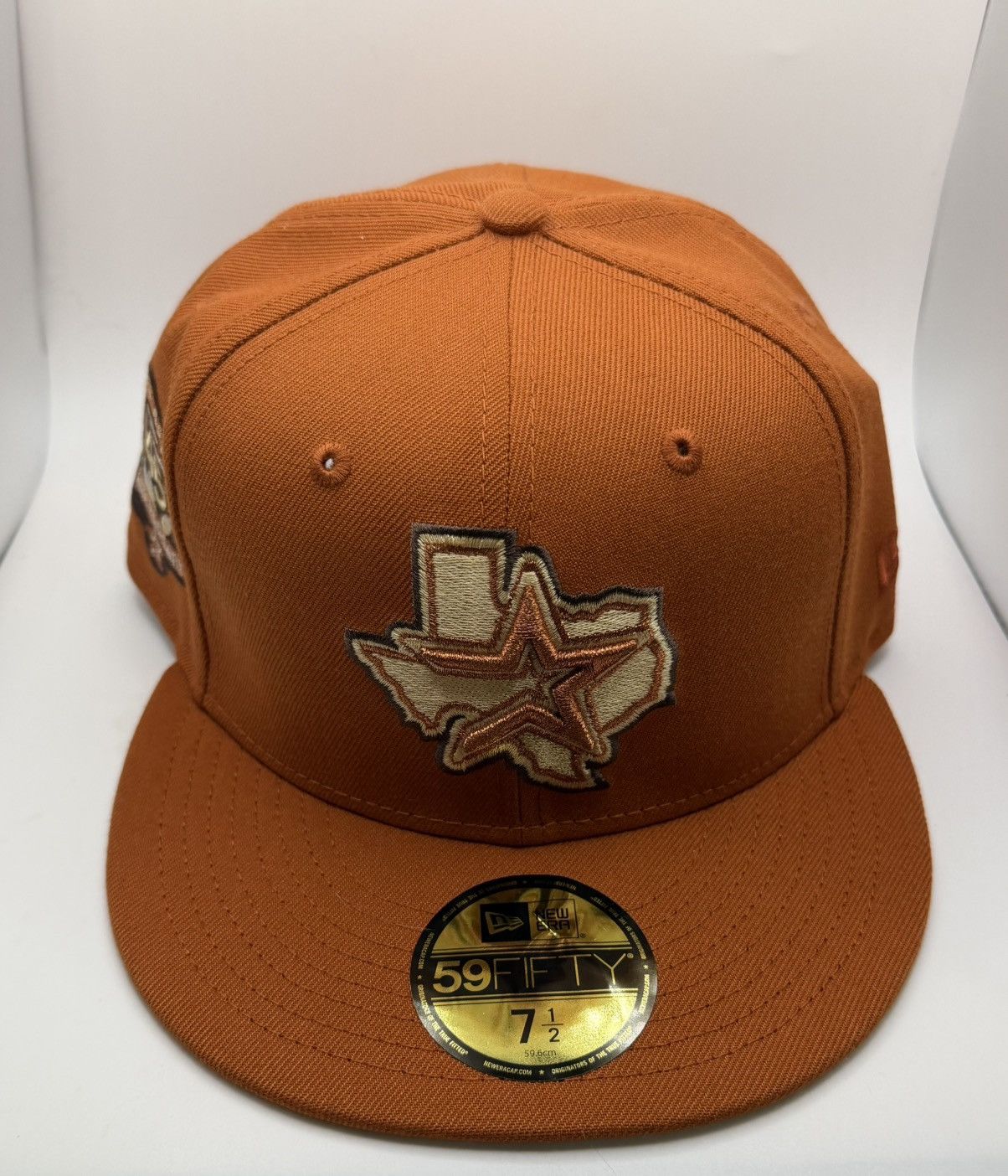 New Era New Era x Exclusive Fitted Rust Orange Houston Astros 7 1/2 Size ONE SIZE - 2 Thumbnail