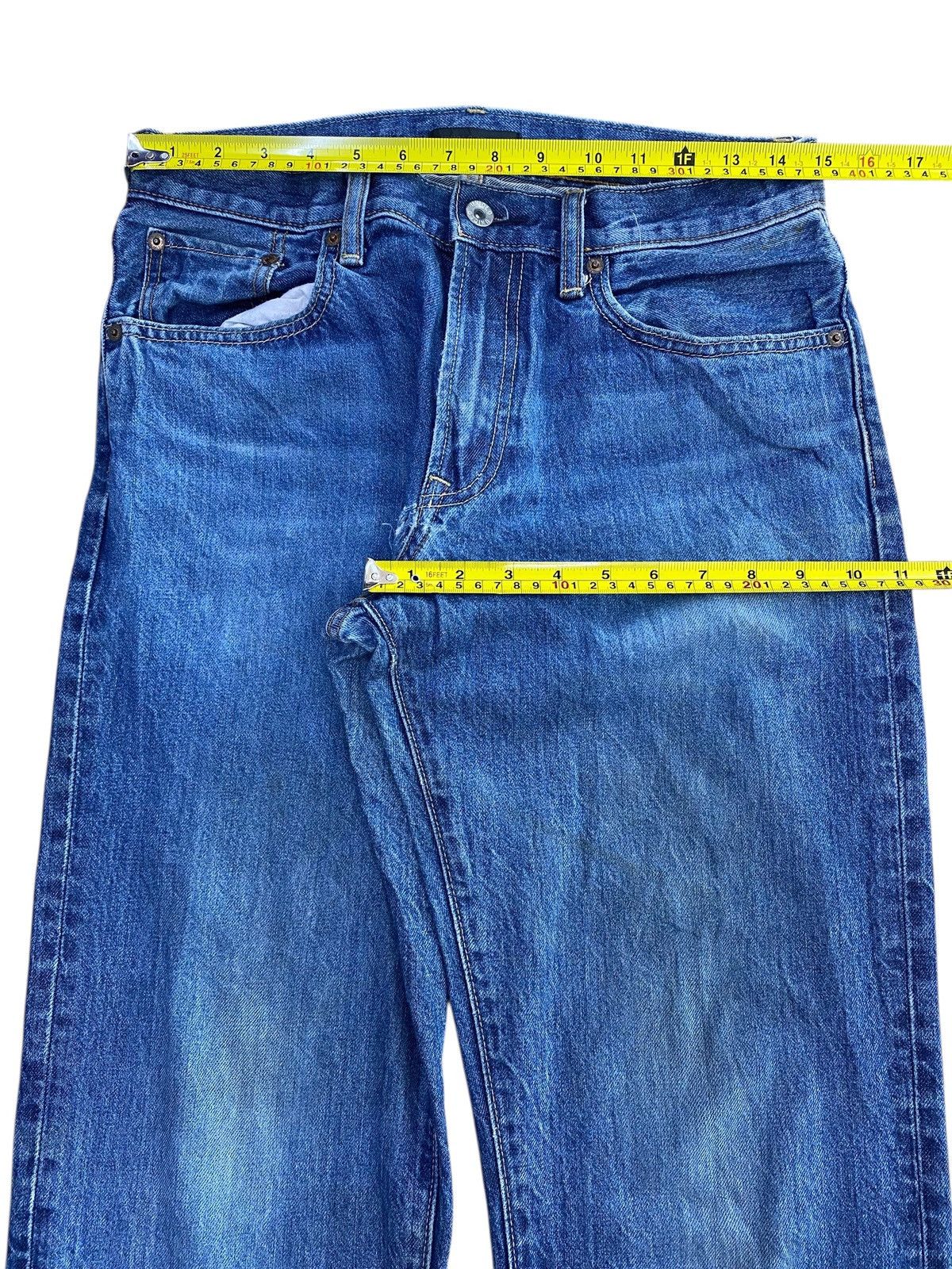Uniqlo Uniqlo Faded Blue Light Blue Wash Style Loose Jeans Size US 30 / EU 46 - 5 Thumbnail