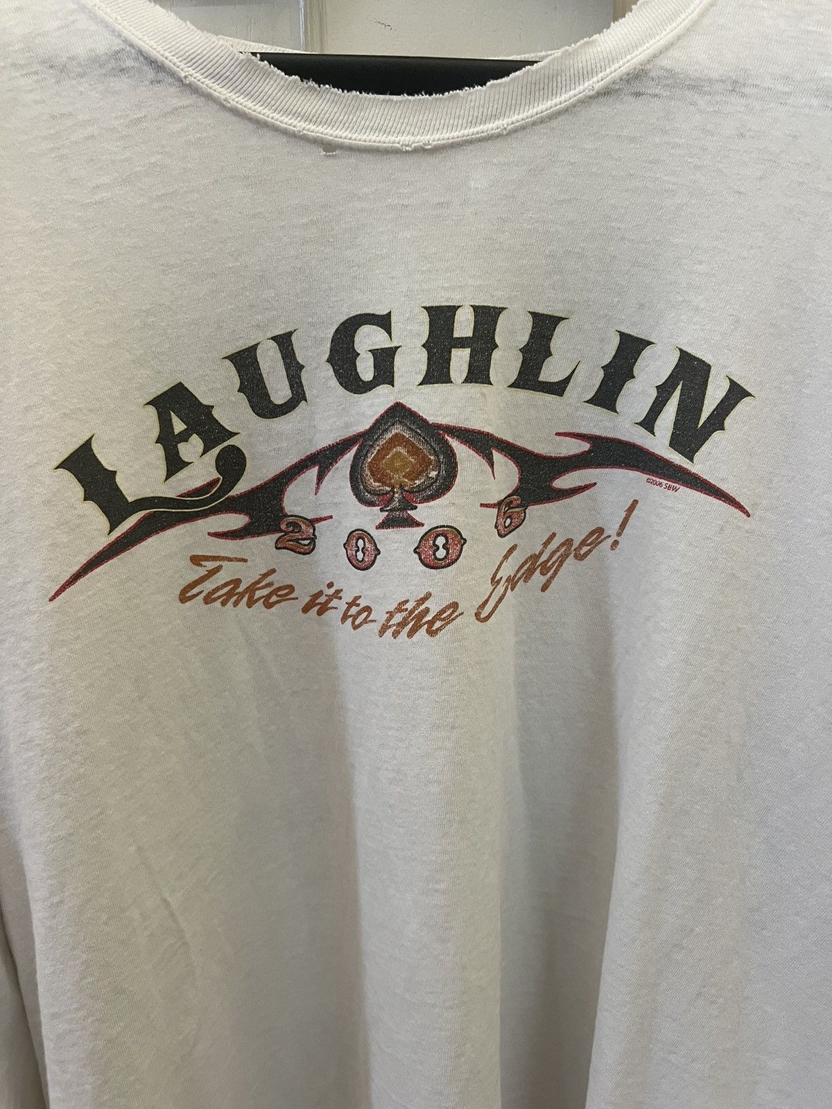 Vintage Thrashed sick Laughlin Nevada biker tee 2006 Size US XL / EU 56 / 4 - 3 Thumbnail