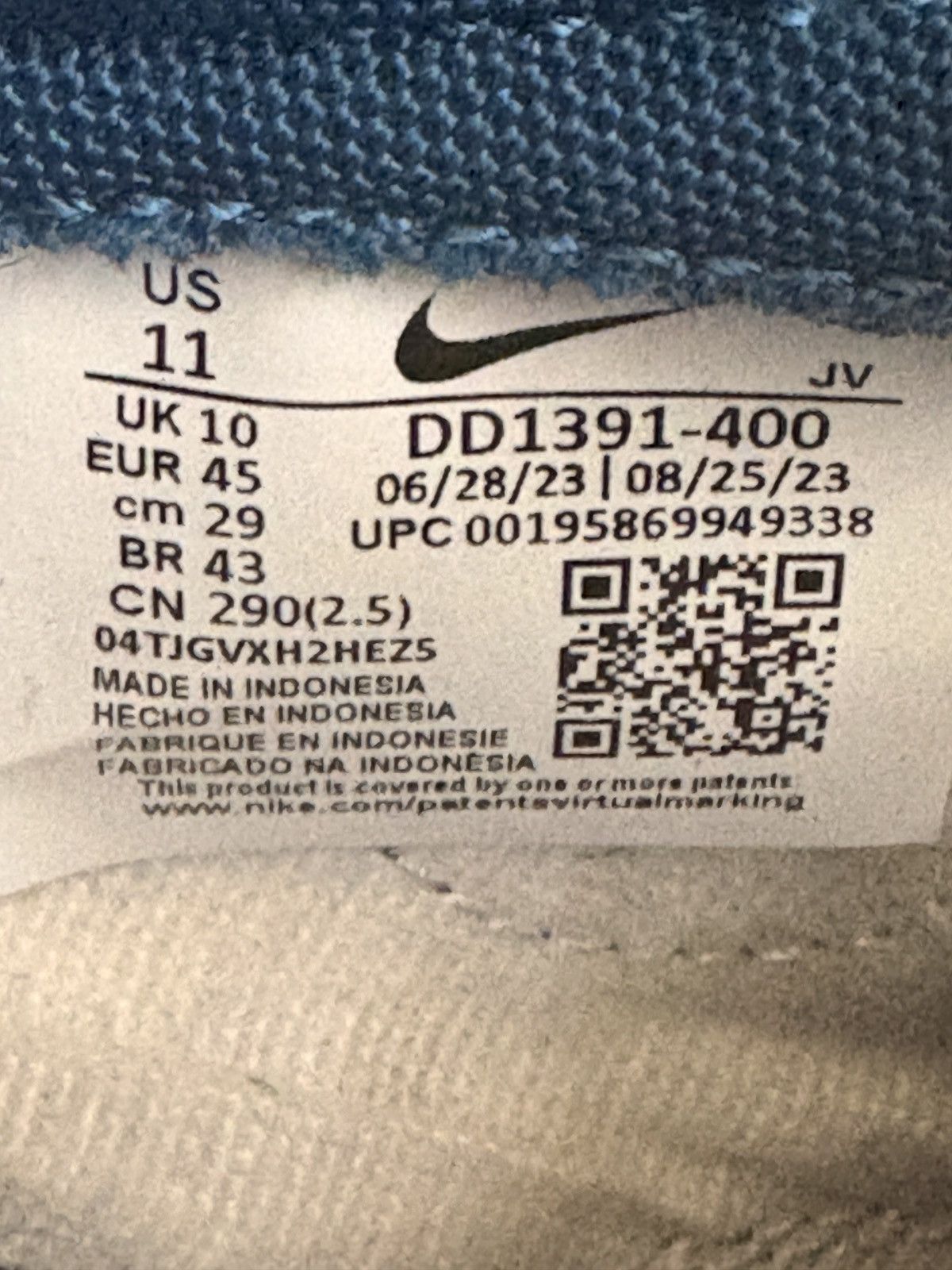 Nike Blue nike dunks Size US 11 / EU 44 - 6 Thumbnail