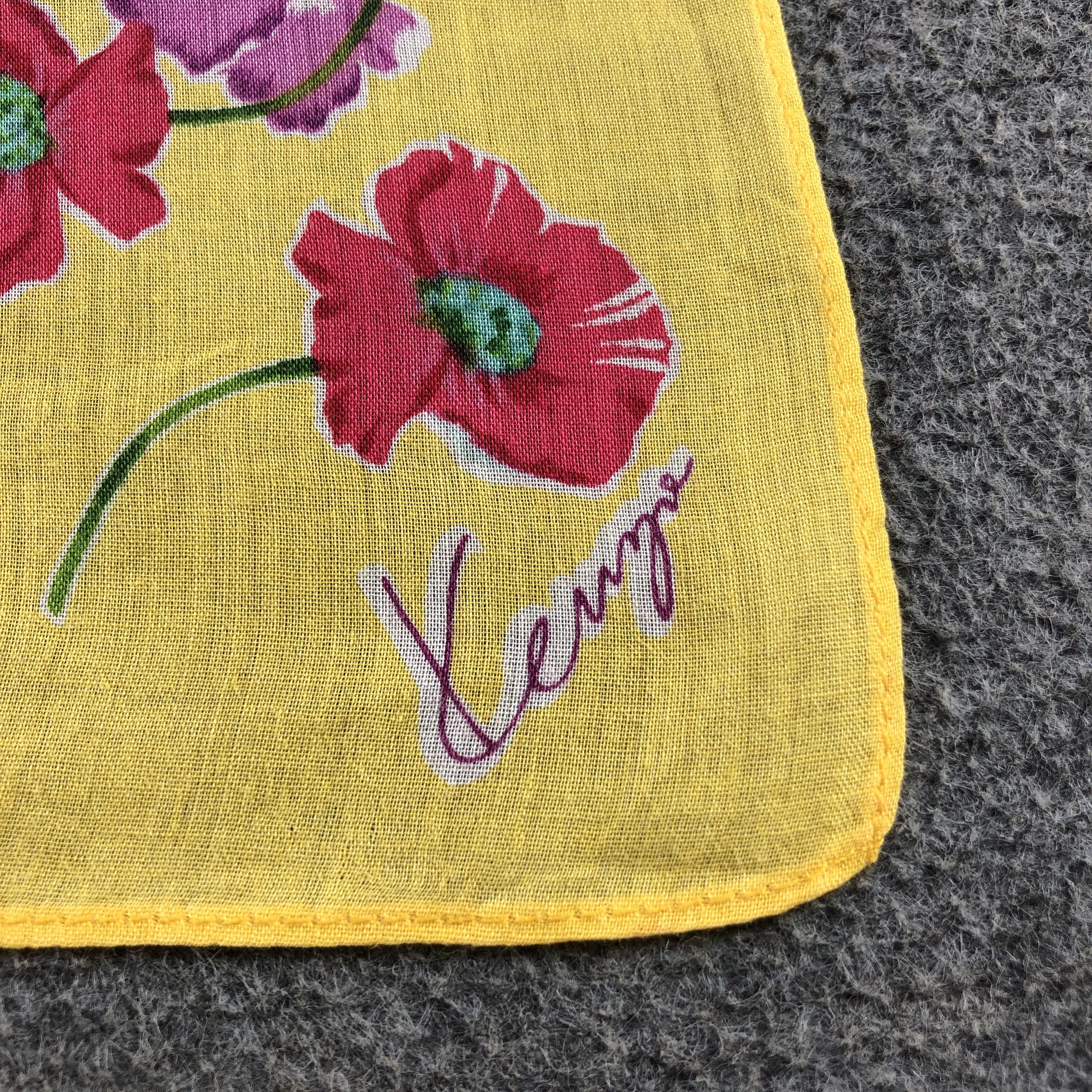 Kenzo Kenzo Floral Handkerchief Neckerchief Bandana H2403 Size ONE SIZE - 4 Thumbnail