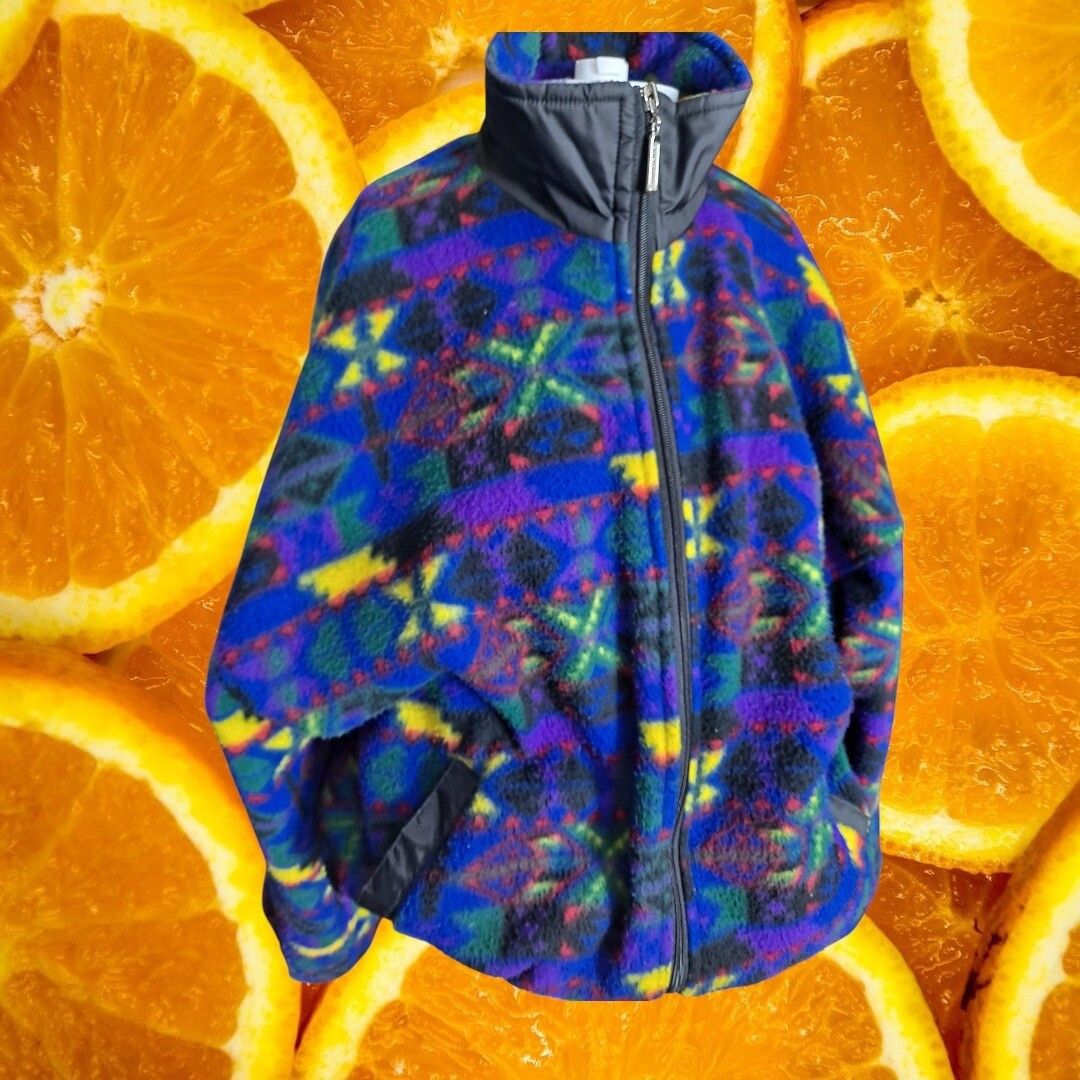 Other Boyattini Fleece Jacket Full Zip Colorful Patterned Pullover Size US L / EU 52-54 / 3 - 7 Thumbnail