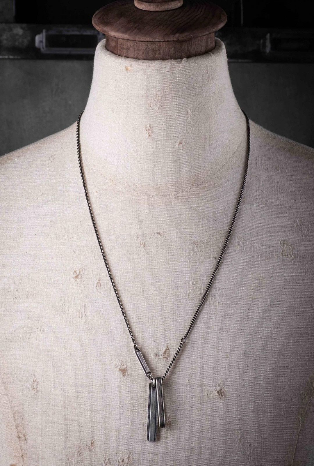 Werkstatt Munchen Werkstatt Munchen M3881 Silver Necklace Lines Size ONE SIZE - 7 Thumbnail