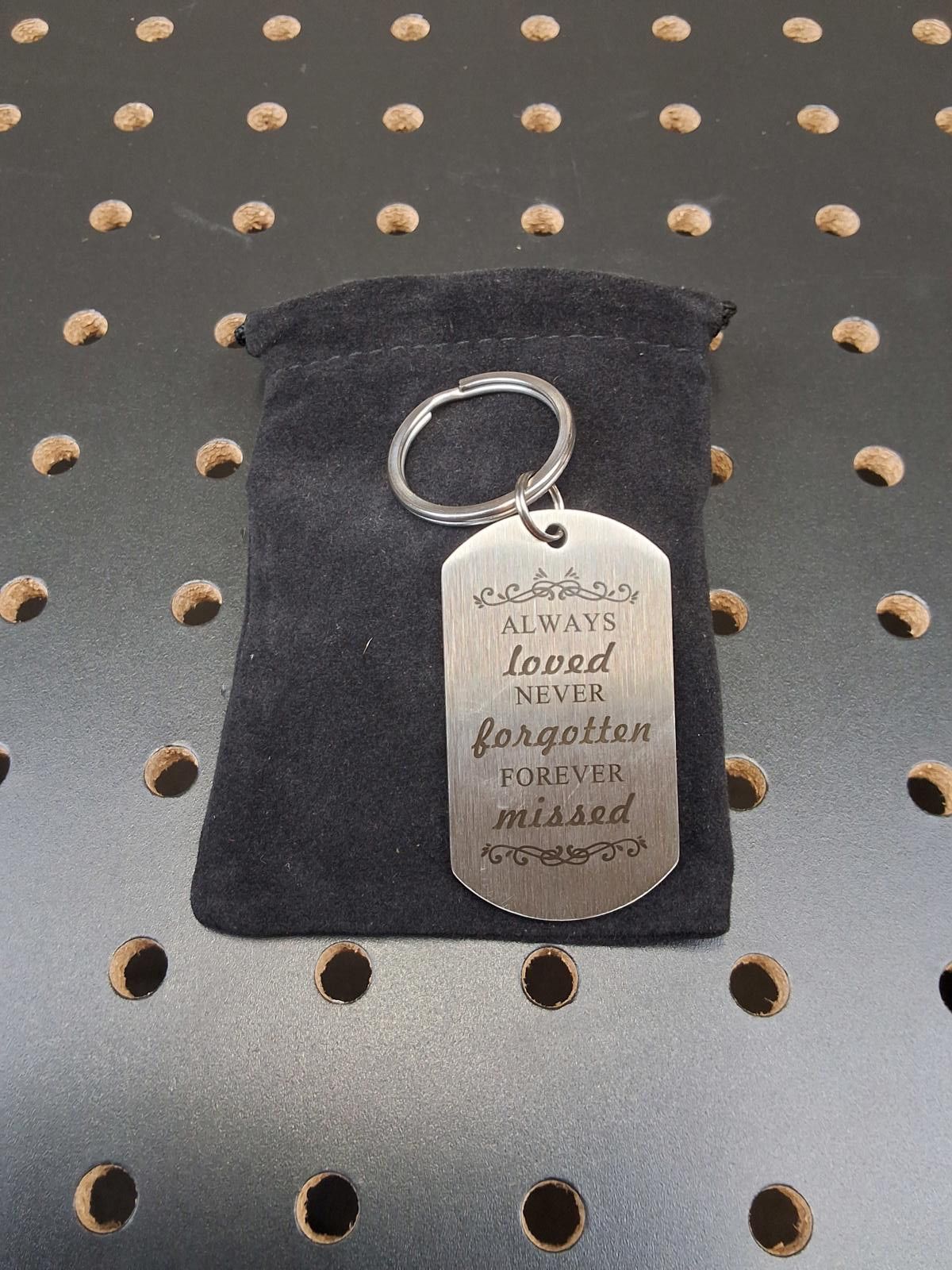 Other Heartfelt Memorial Keychain - Always Loved & Missed Size ONE SIZE - 1 Thumbnail