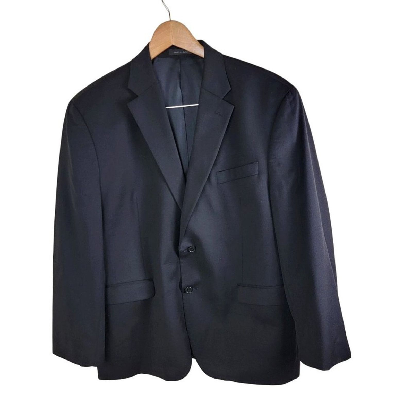 Lauren Ralph Lauren Lauren Ralph Lauren Wool Suit Blazer Mens 44s Black Size 44S - 1 Thumbnail