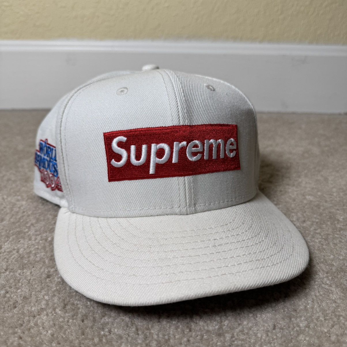 Supreme x New Era Box Logo Fitted Hat Size 7 3/8