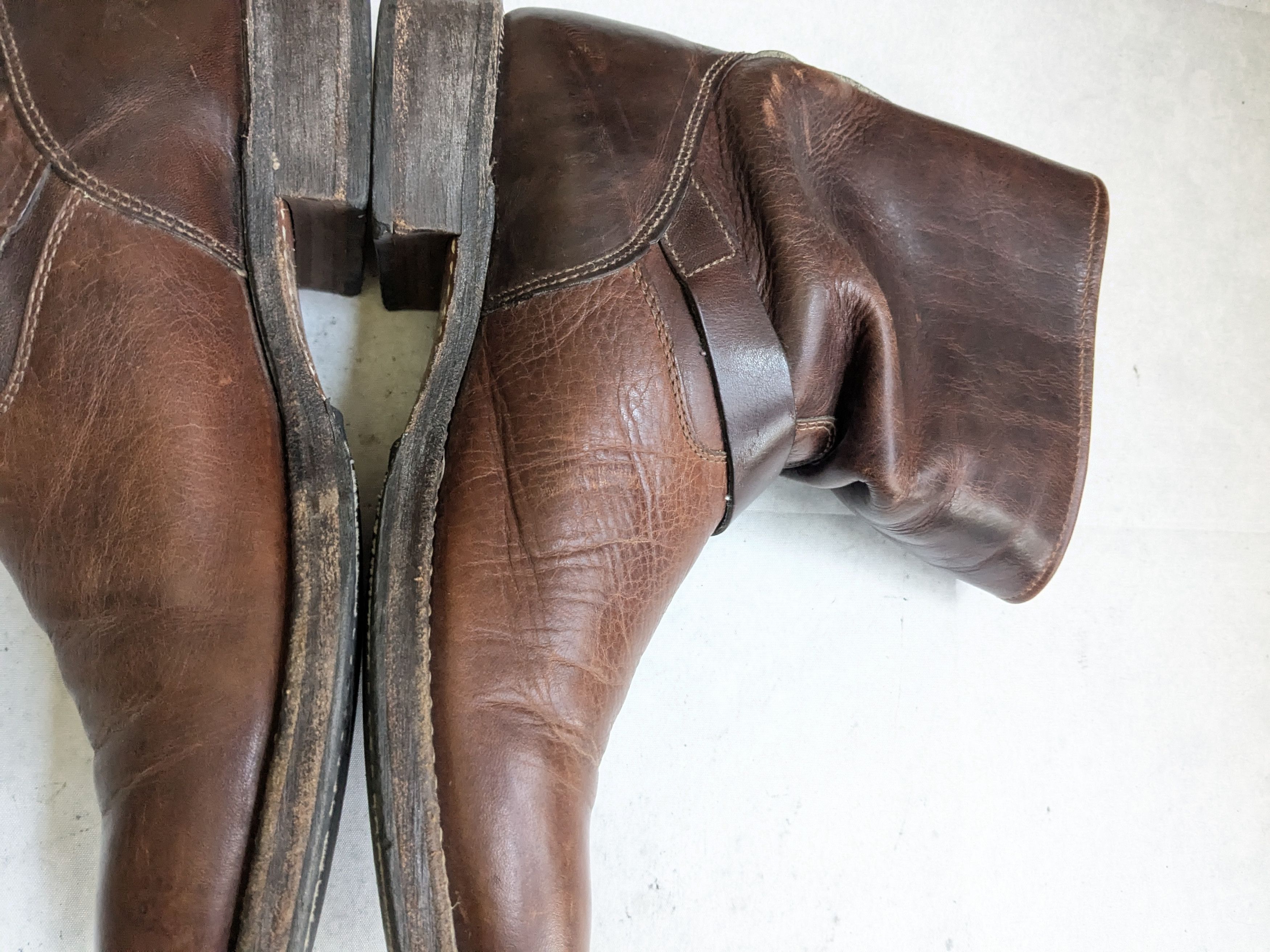 Frye Frye Engineer Boots Brown 10 M Leather Buckle Size US 10 / EU 43 - 14 Thumbnail
