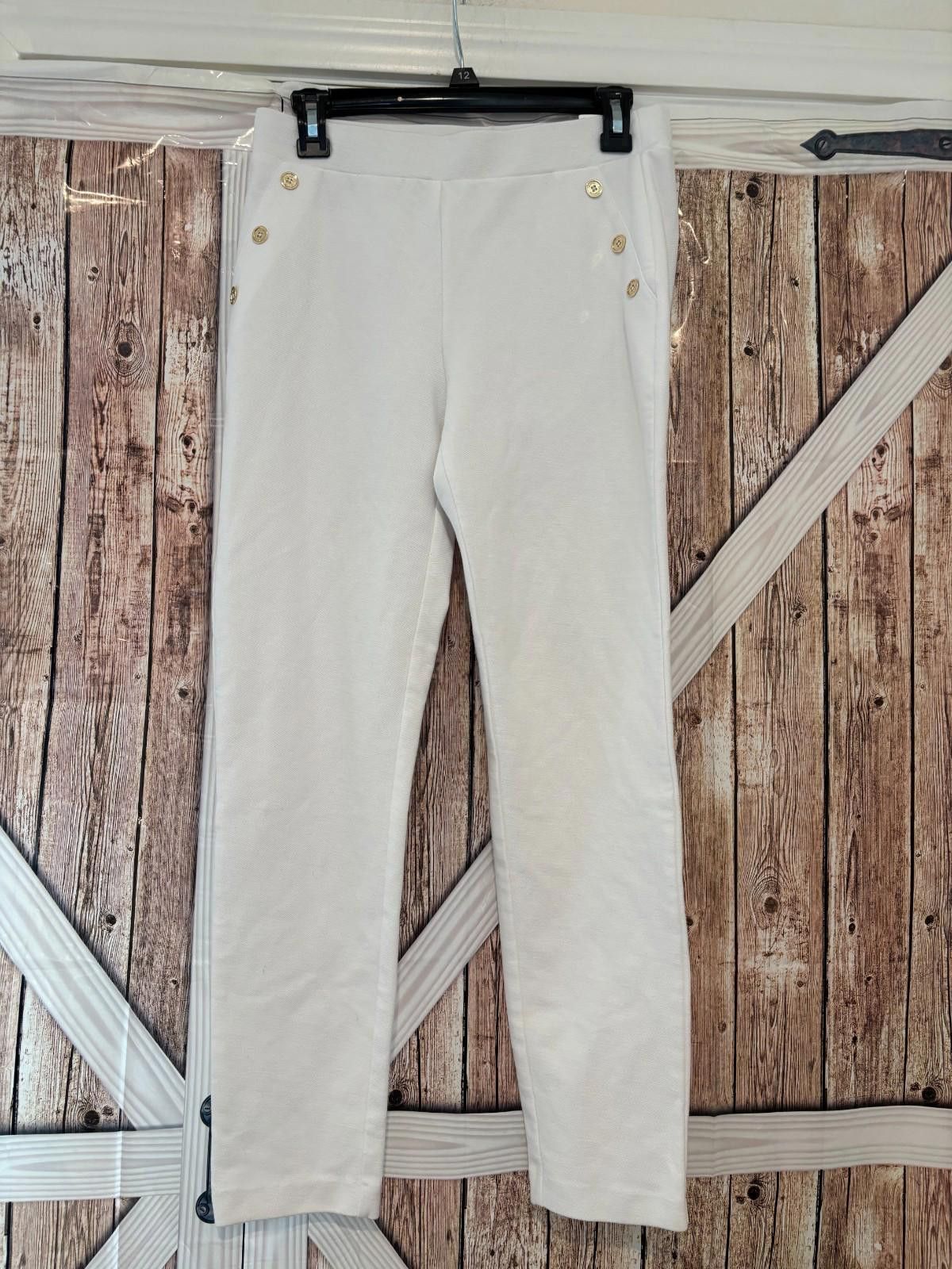 Michael Kors Womens Michael Korrs white dress pants sz M preloved. #273 Size 32" / US 10 / IT 46 - 1 Thumbnail
