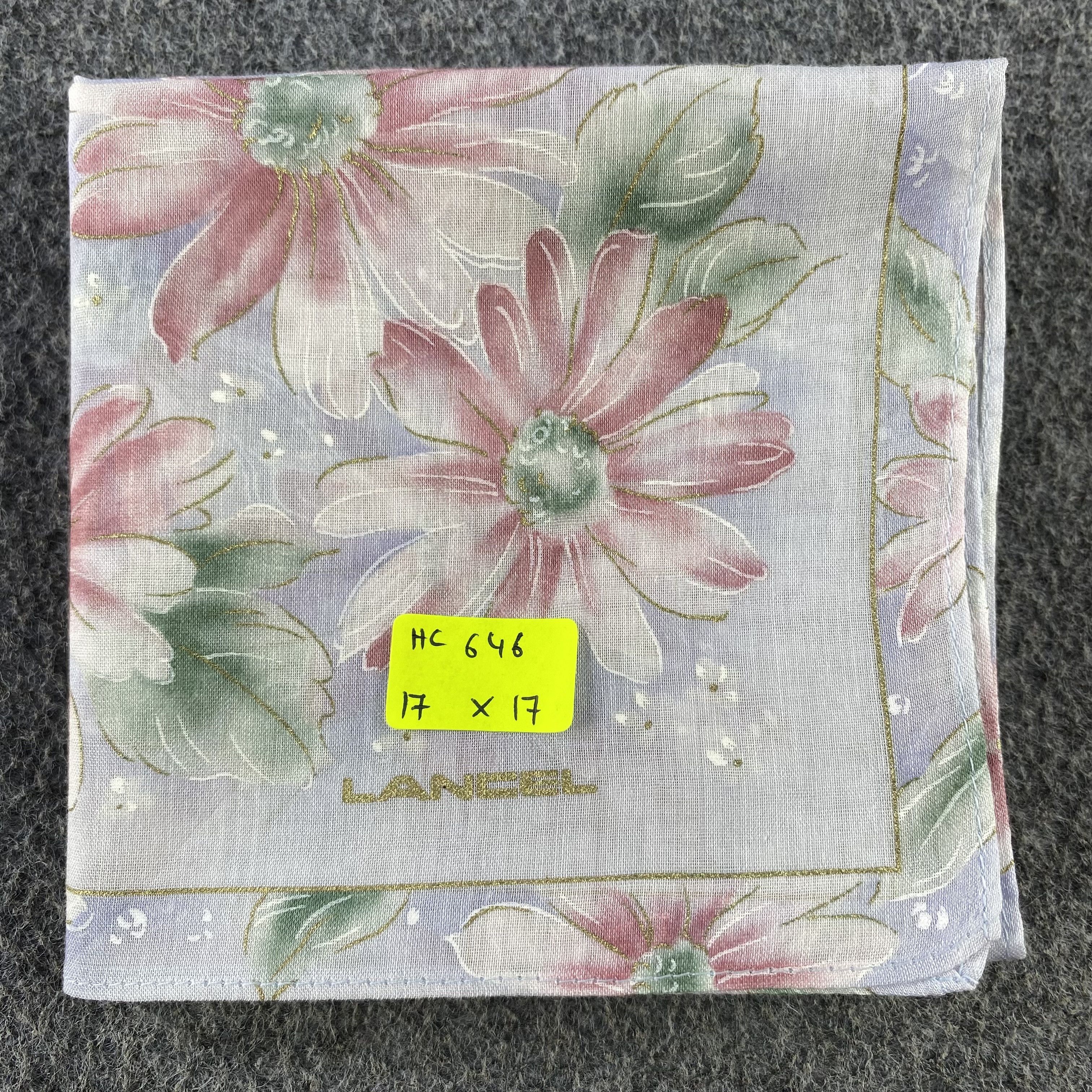 Lancel × Vintage Lancel Handkerchief/Neckerchief/Bandana HC646 Size ONE SIZE - 5 Thumbnail