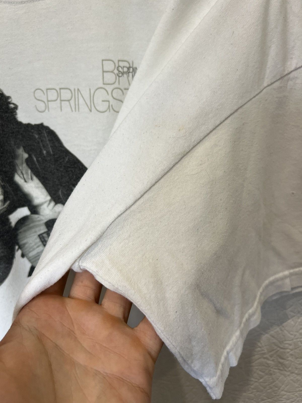 Band Tees Vintage White T Shirt Bruce Springsteen 2009 Thrill Hill Size US XL / EU 56 / 4 - 6 Thumbnail