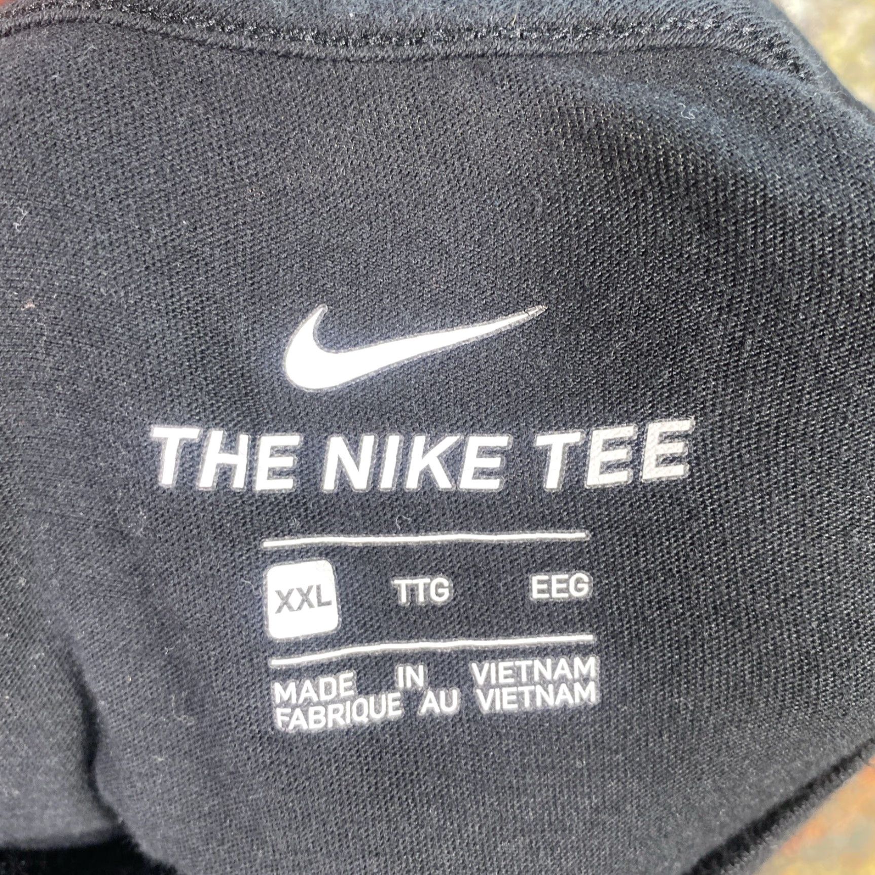 Nike Nike T-Shirt Men XXL Black Short Sleeve Breathable Cotton Crew Embroidered Logo Size US L / EU 52-54 / 3 - 3 Thumbnail