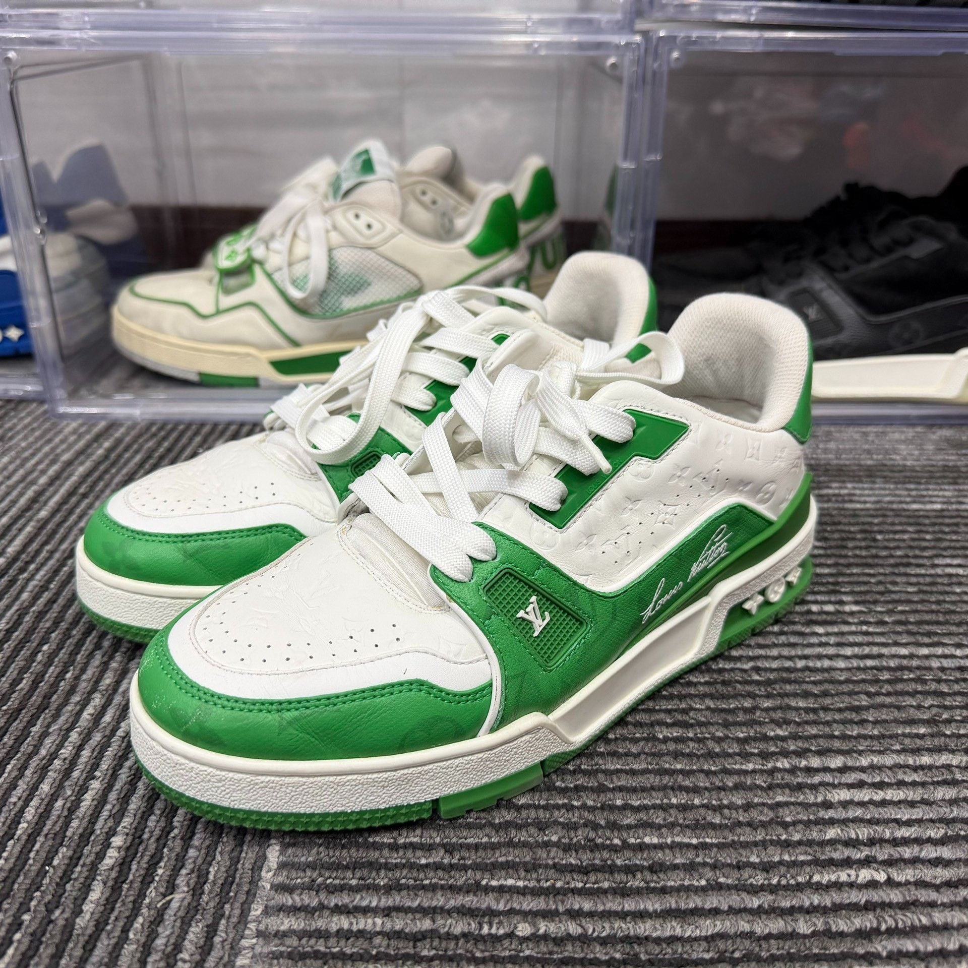 Louis Vuitton Louis Vuitton Training Green Lowtop Sneakers 7 Men Size US 7 / EU 40 - 1 Thumbnail