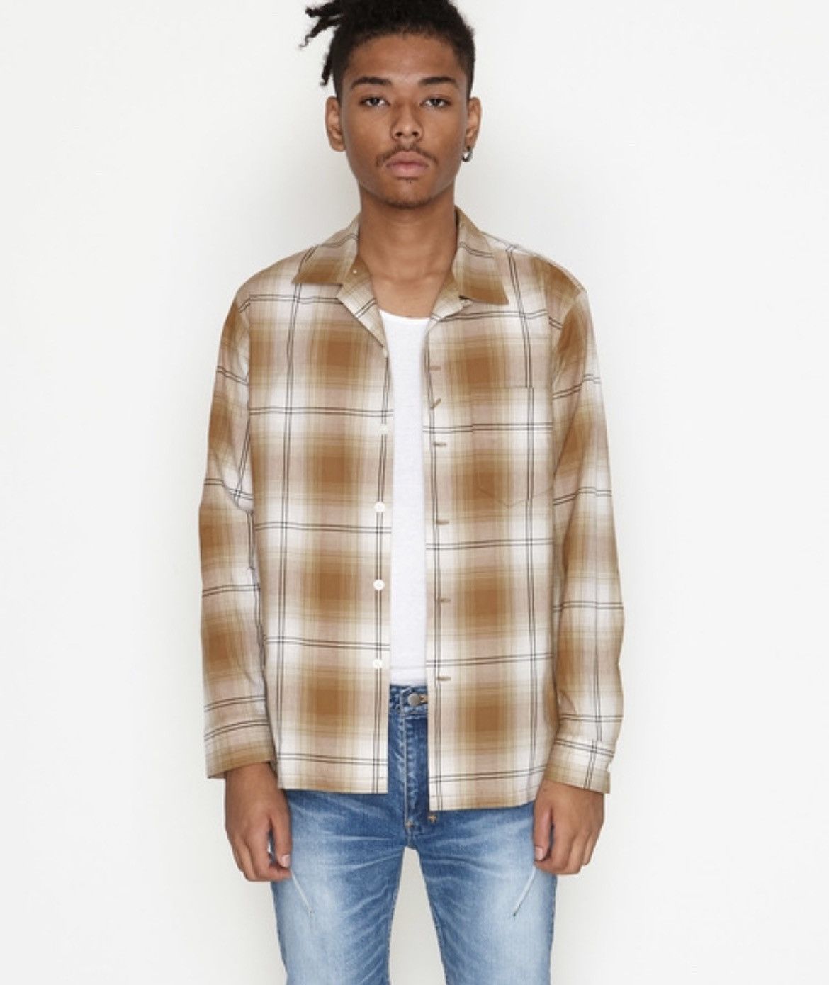 Number (N)ine Number nine OMBRE CHECK OPEN COLOR SHIRT size 3 Size US L / EU 52-54 / 3 - 1 Thumbnail