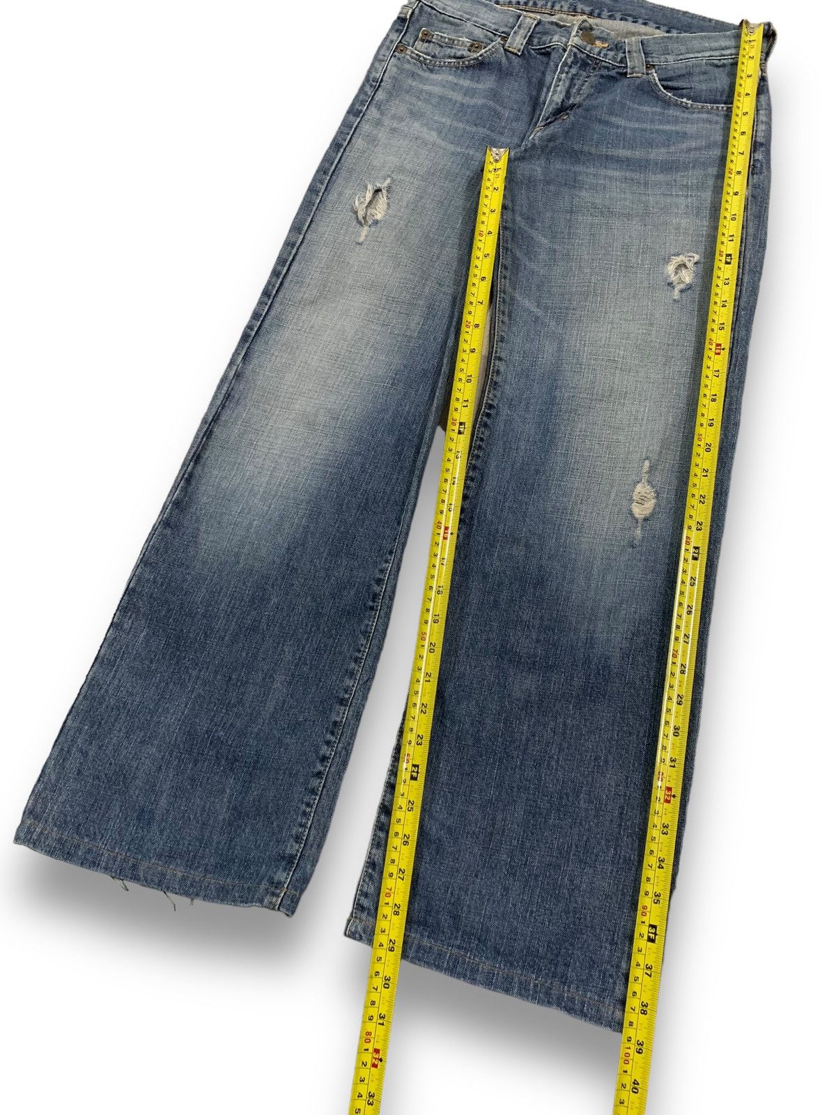 14th Addiction Vintage Japanese Brand Baggy Distressed Punk Style Jeans Size US 30 / EU 46 - 15 Thumbnail