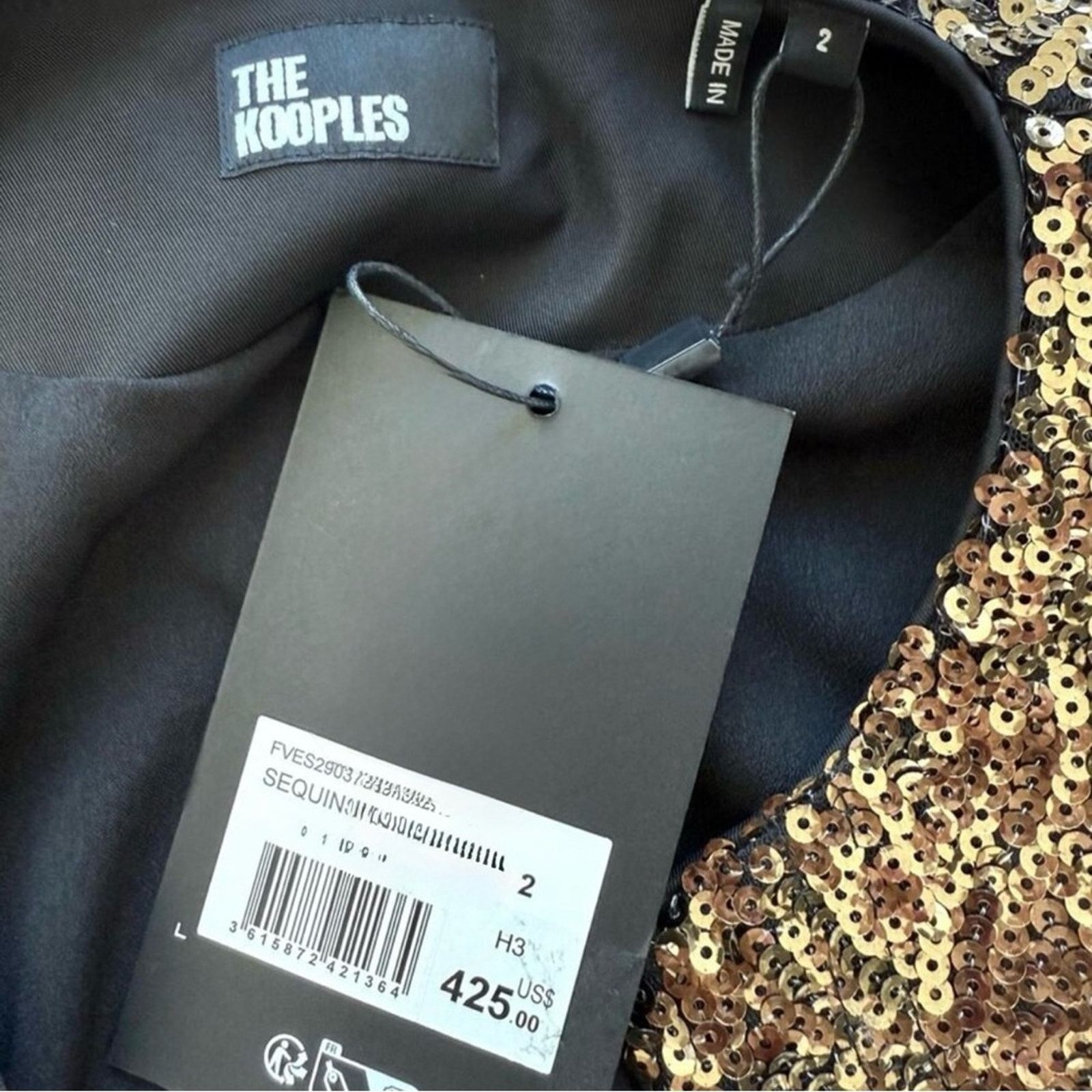 The Kooples NWT! The Kooples Gold Blazer with Metallic Finish, Size 2 Size M / US 6-8 / IT 42-44 - 13 Thumbnail