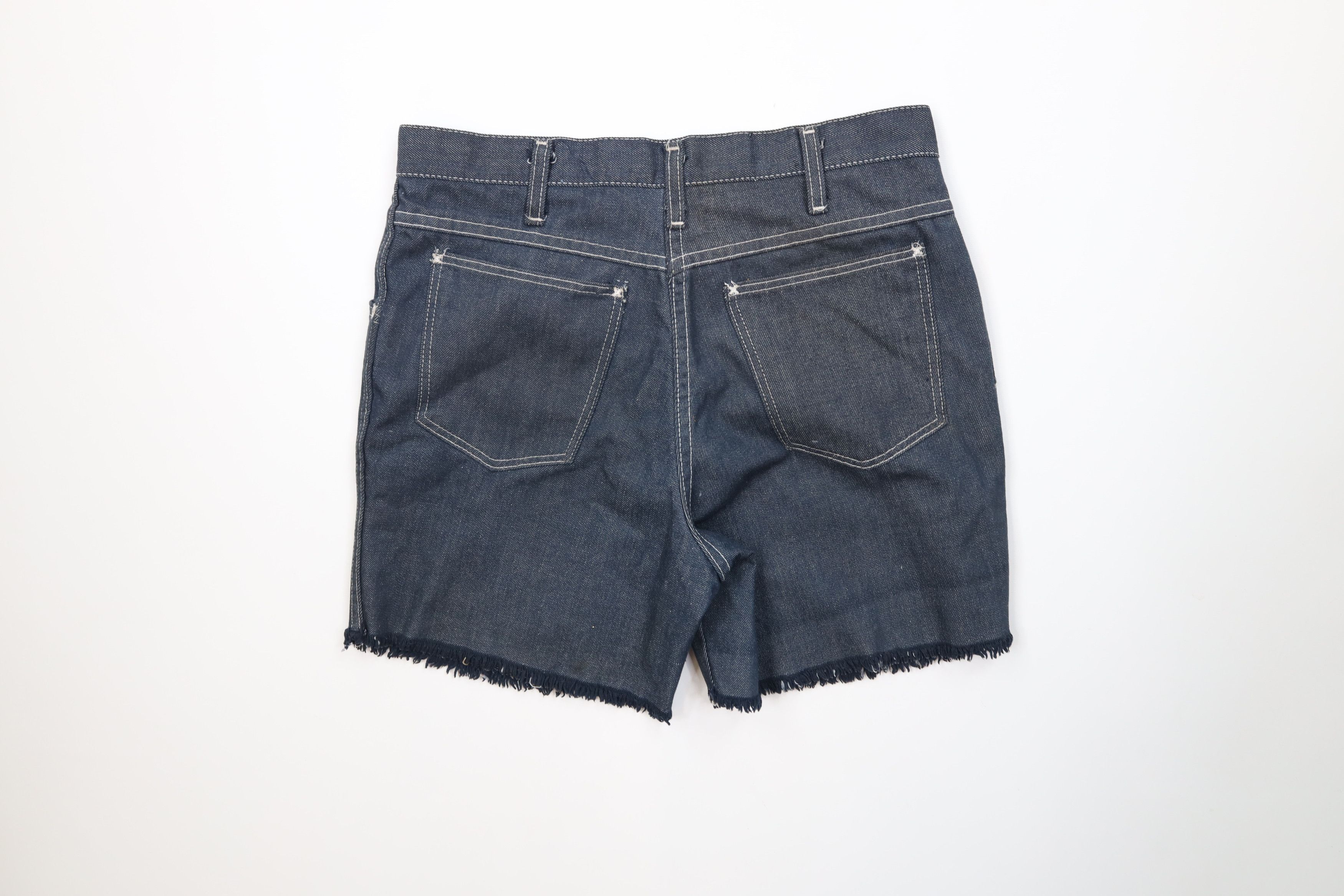 Vintage Vintage 70s Streetwear Frayed Chambray Denim Jean Shorts USA Size US 30 / EU 46 - 8 Thumbnail