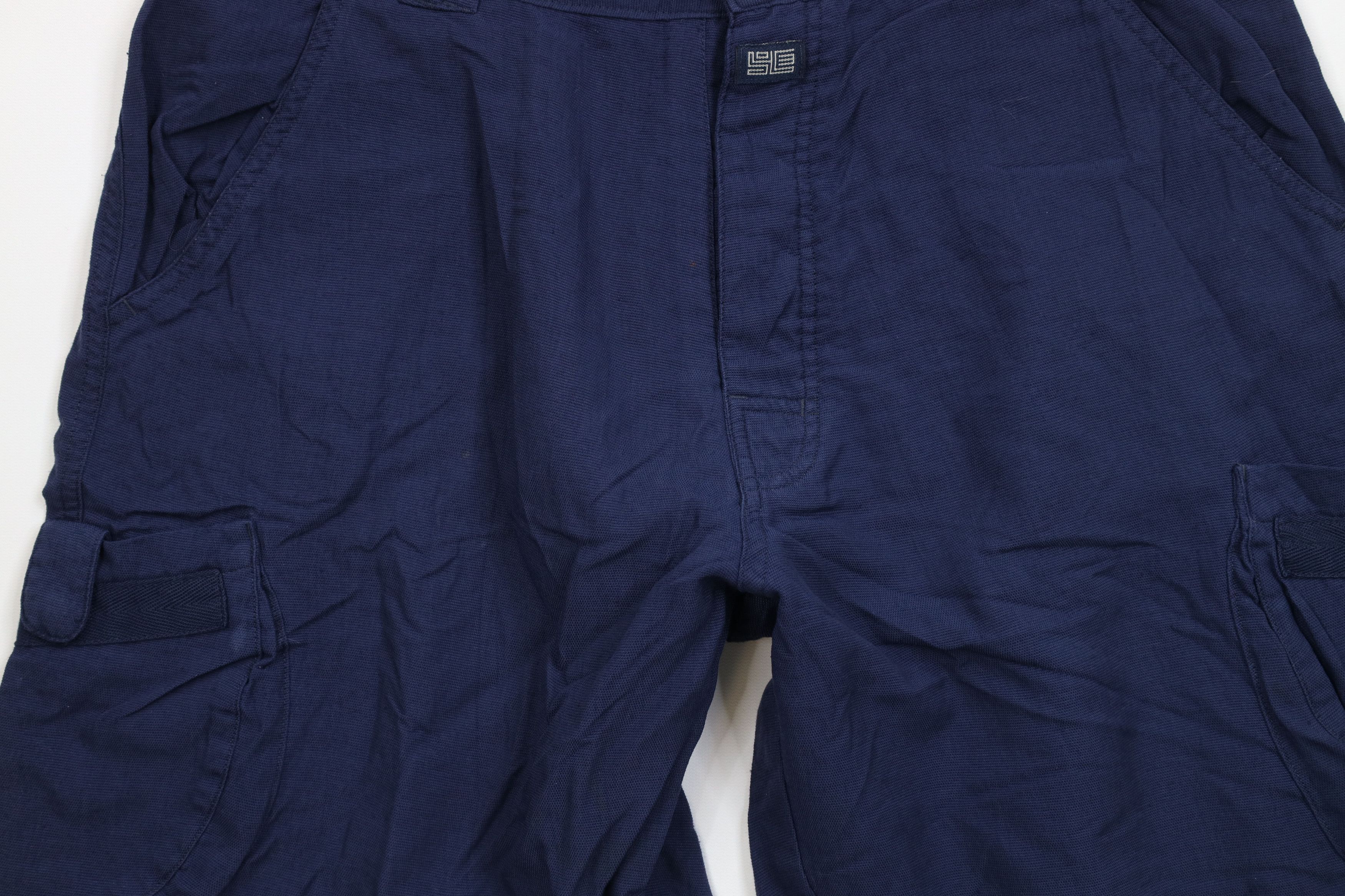 Nike Vintage Y2K Nike Button Fly Baggy Fit Cargo Shorts Navy Blue Size US 34 / EU 50 - 3 Thumbnail