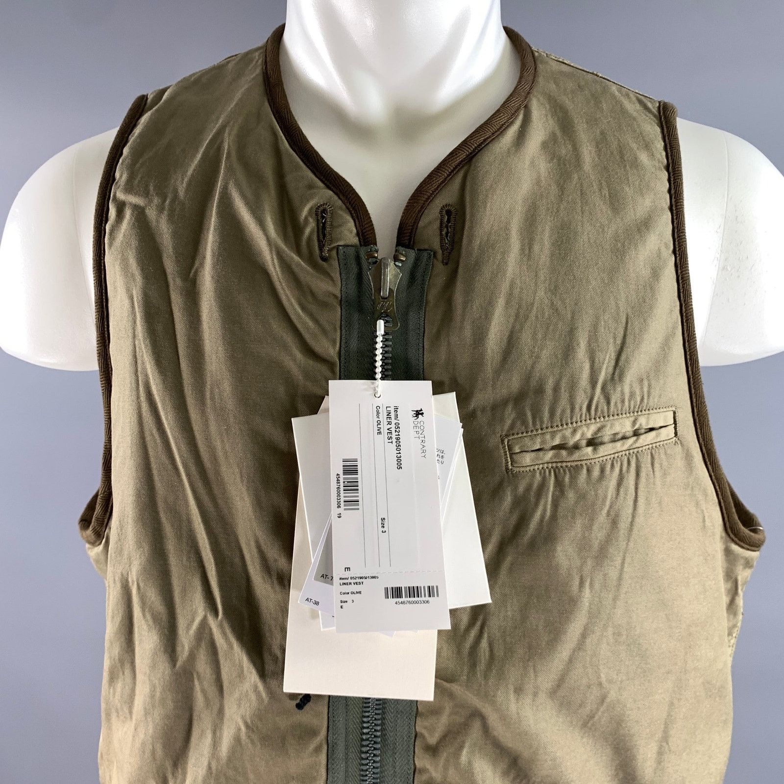 Visvim VISVIM Size M Olive Nylon Cotton Blend Reversible Vest Size US L / EU 52-54 / 3 - 3 Thumbnail