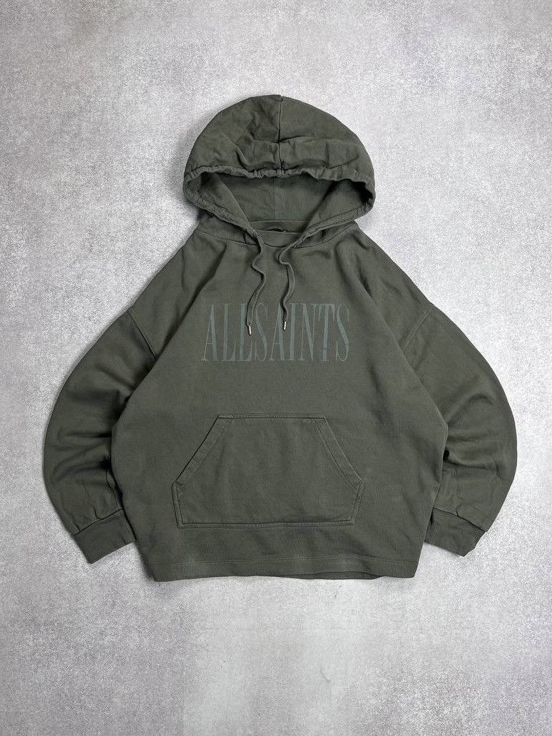 Allsaints × Vintage Vintage Allsaints Boxy Big Logo Hoodie Y2K M Size US M / EU 48-50 / 2 - 1 Thumbnail