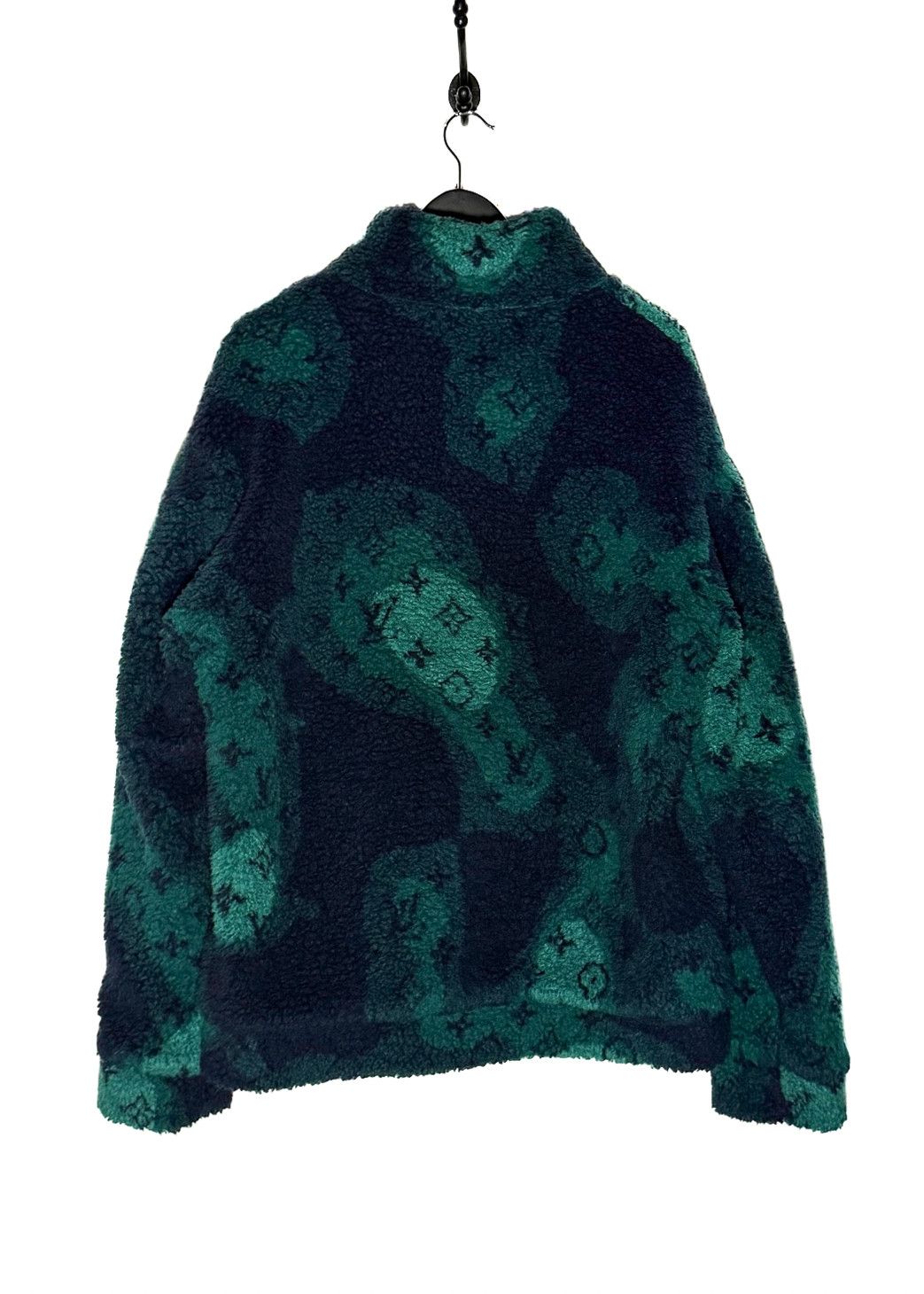 Louis Vuitton Louis Vuitton Blue Green Camo Monogram Fleece Jacket - 4L Size US XXL / EU 58 / 5 - 4 Thumbnail