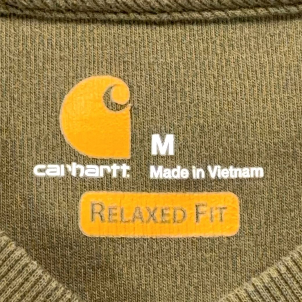 Carhartt Carhartt Shirt Adult MEDIUM Green Henley Snaps Long Sleeve Military Workwear Size US M / EU 48-50 / 2 - 4 Thumbnail