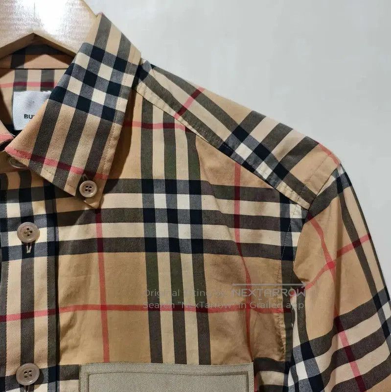 Burberry Burberry Long Sleeve Checked Shirt for Men. Size US XS / EU 42 / 0 - 5 Thumbnail