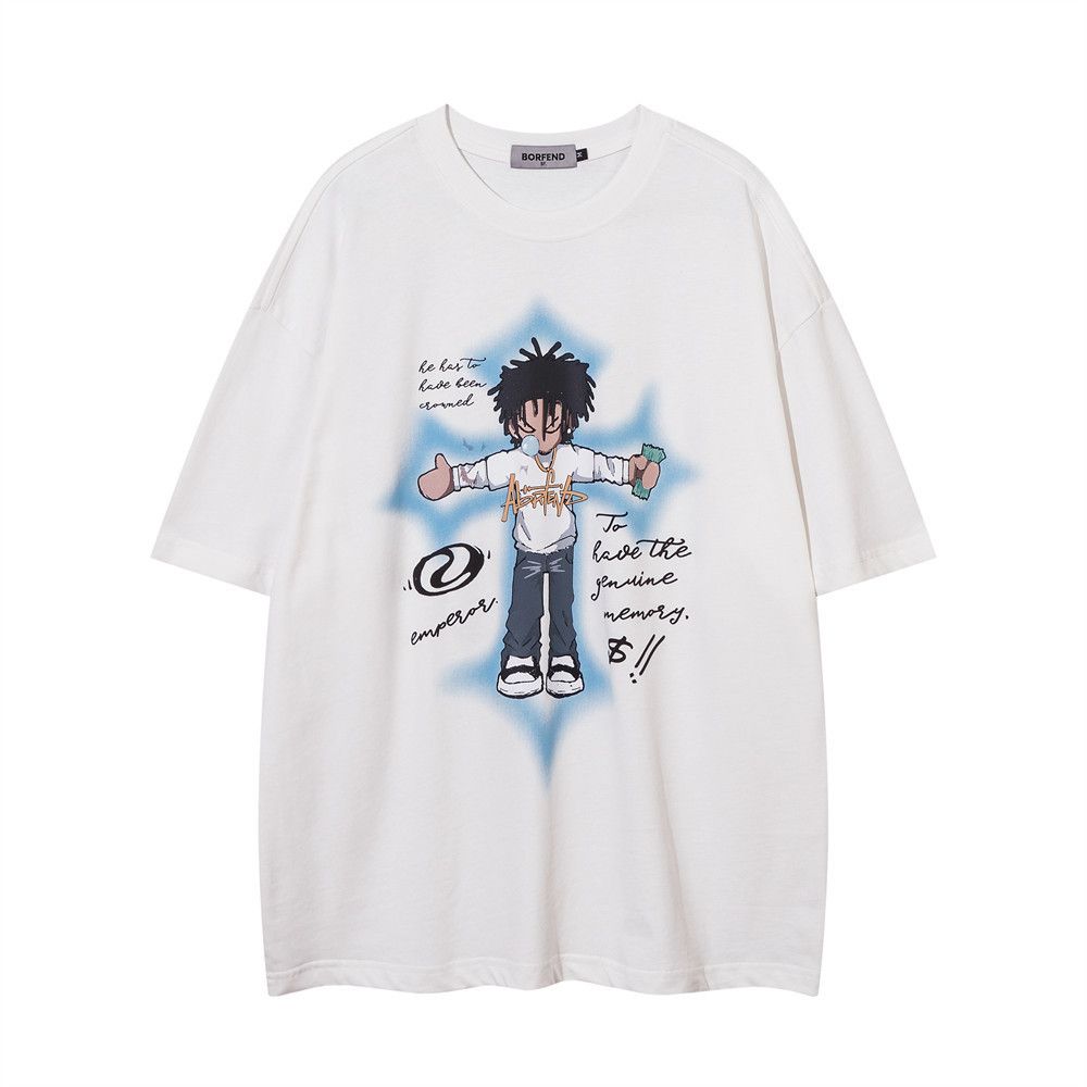 Japanese Brand × Vintage Anime cartoon casual cotton loose tee Size US L / EU 52-54 / 3 - 1 Thumbnail