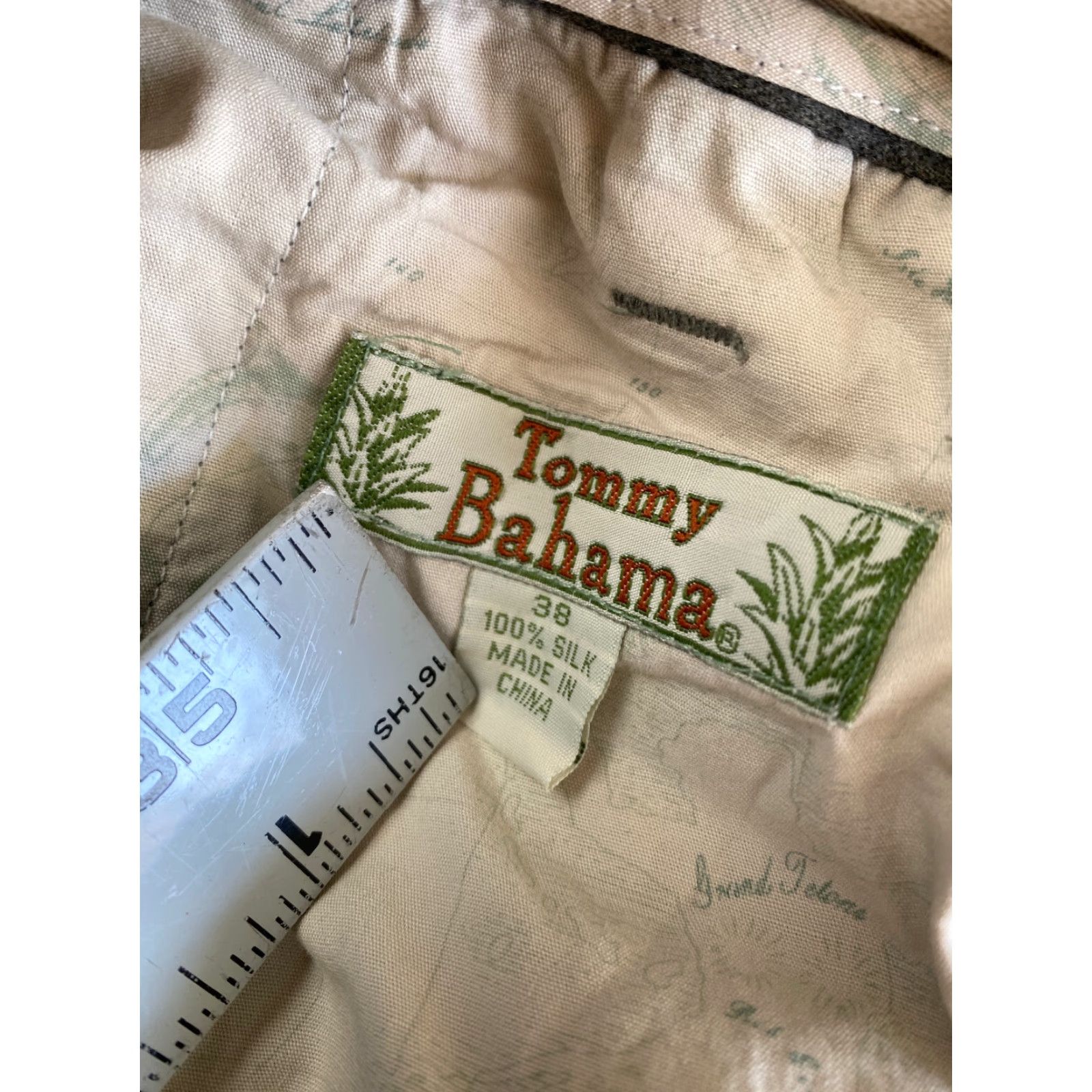 Tommy Bahama Tommy Bahama Men’s Silk Pants Green 38 Relaxed Fit Wide Leg 100% Silk Chino Straight Inseam 28 in Belt Loops Dry Clean Only Vintage? (No) Size US 38 / EU 54 - 3 Thumbnail