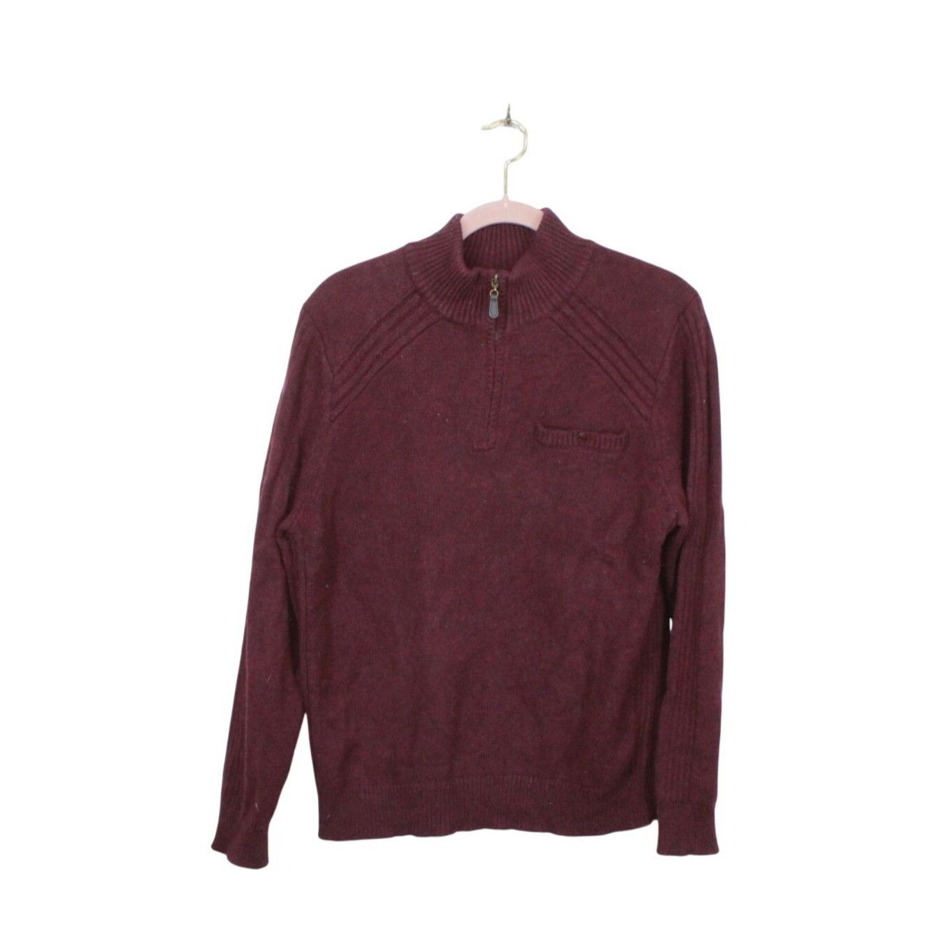 L.L. Bean LL Bean Men's Rangeley Wool Sweater Quarter Zip Size US L / EU 52-54 / 3 - 1 Thumbnail
