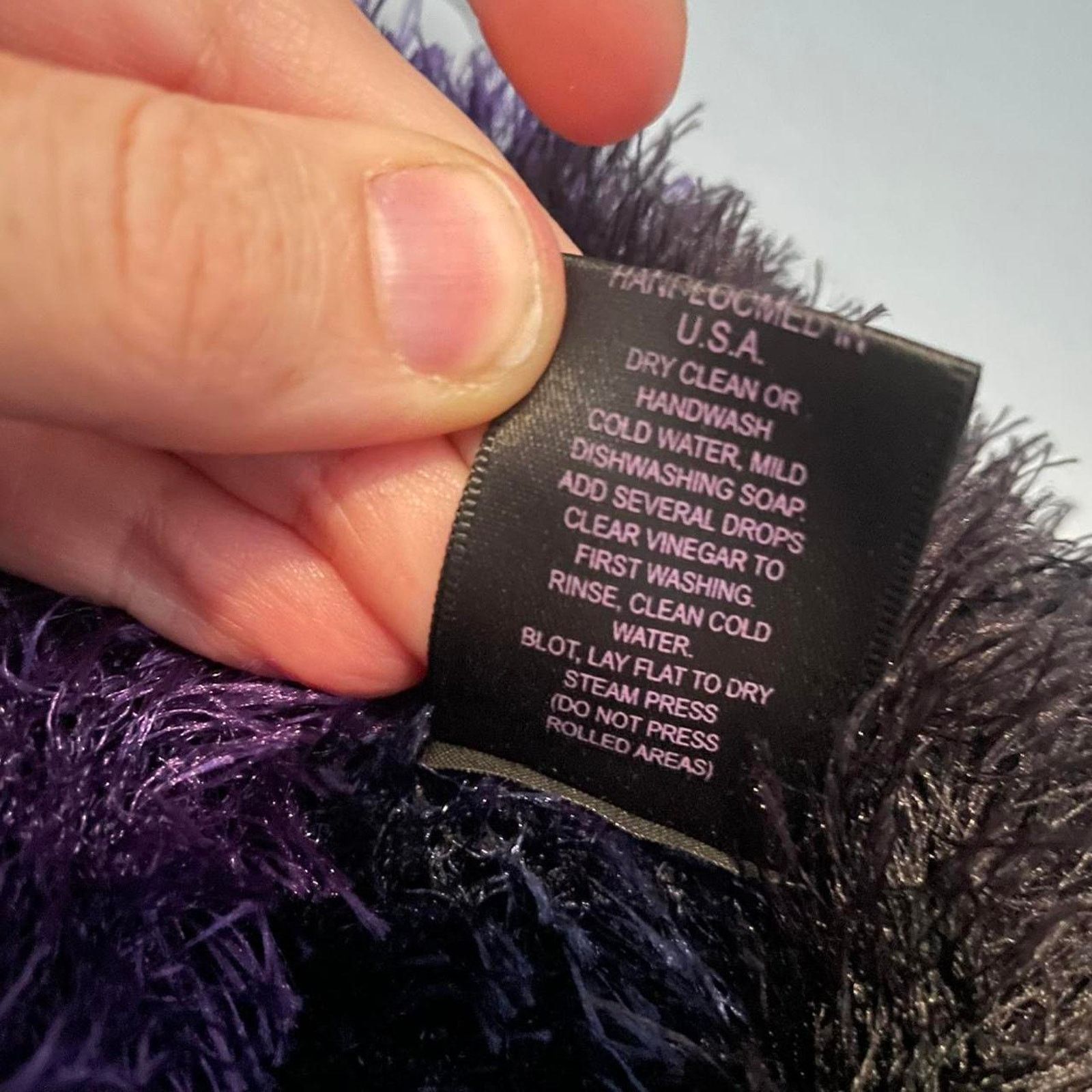 Other Vintage Y2k Purple Fuzzy Cropped Sweater Jacket & Scarf OS Size M / US 6-8 / IT 42-44 - 8 Thumbnail