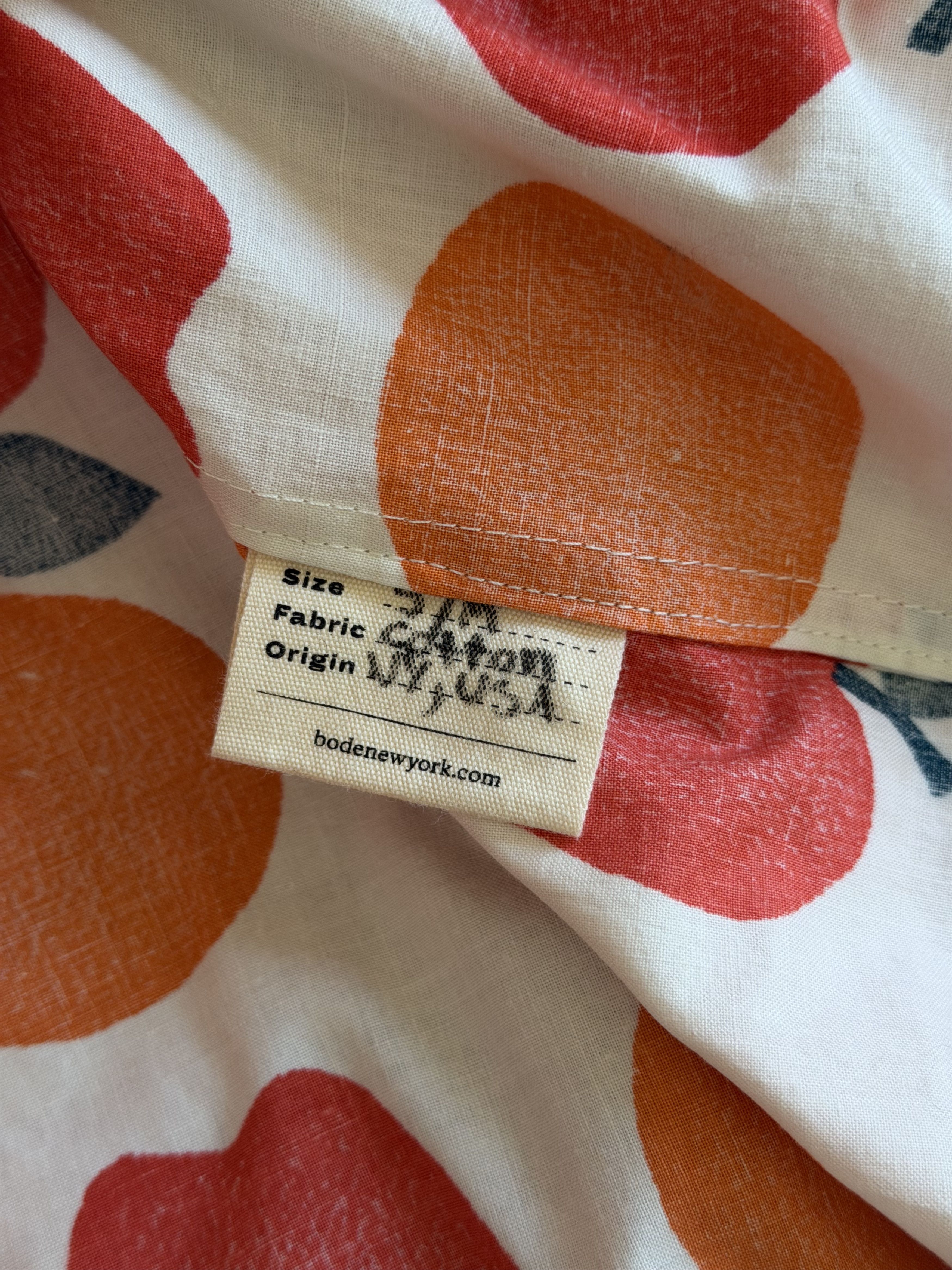 Bode Bode One Of A Kind Tablecloth Shirt in White Orange Size US S / EU 44-46 / 1 - 10 Thumbnail
