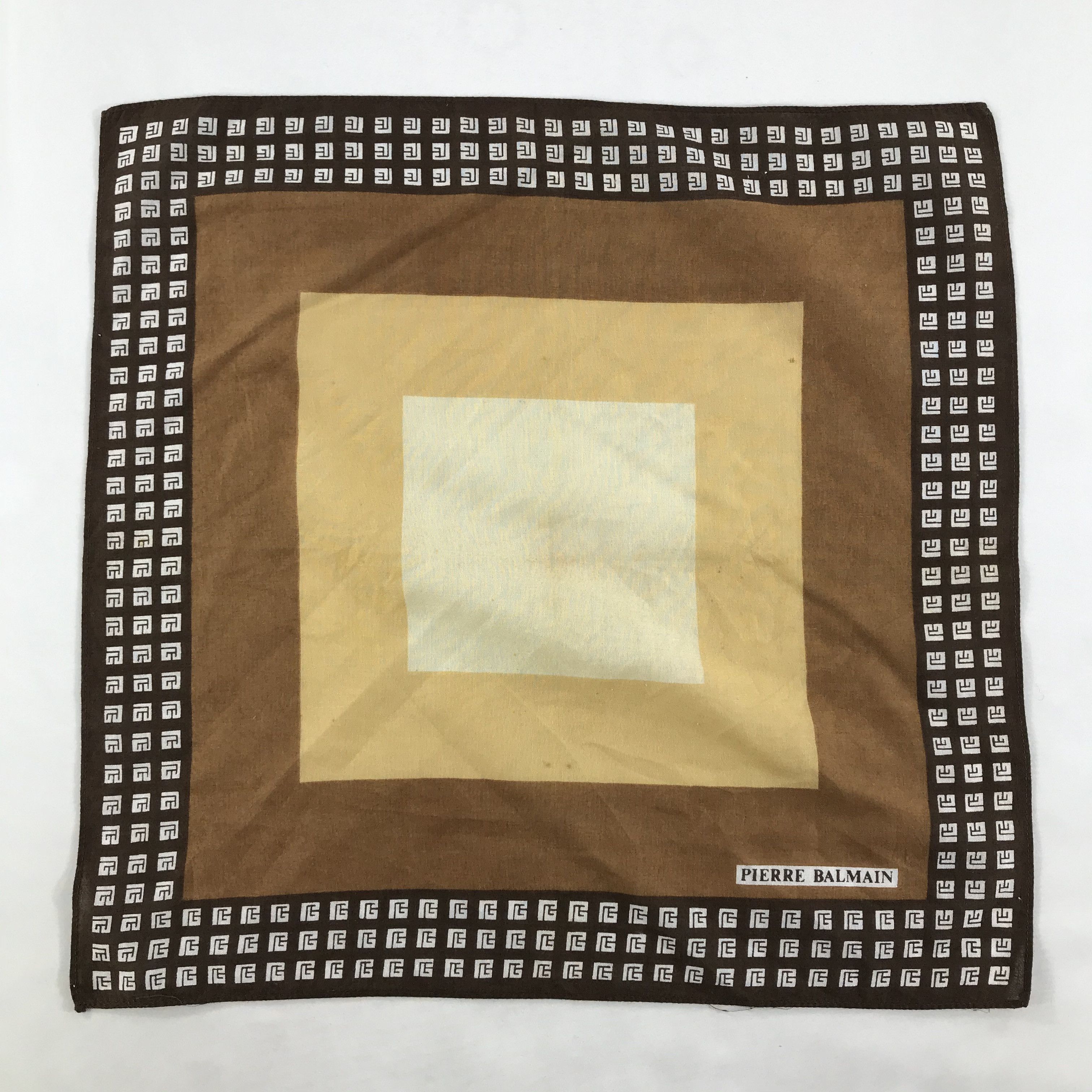 Pierre Balmain × Vintage Pierre Balmain Bandana / Handkerchief / Neckerchief -S1750 Size ONE SIZE - 1 Thumbnail