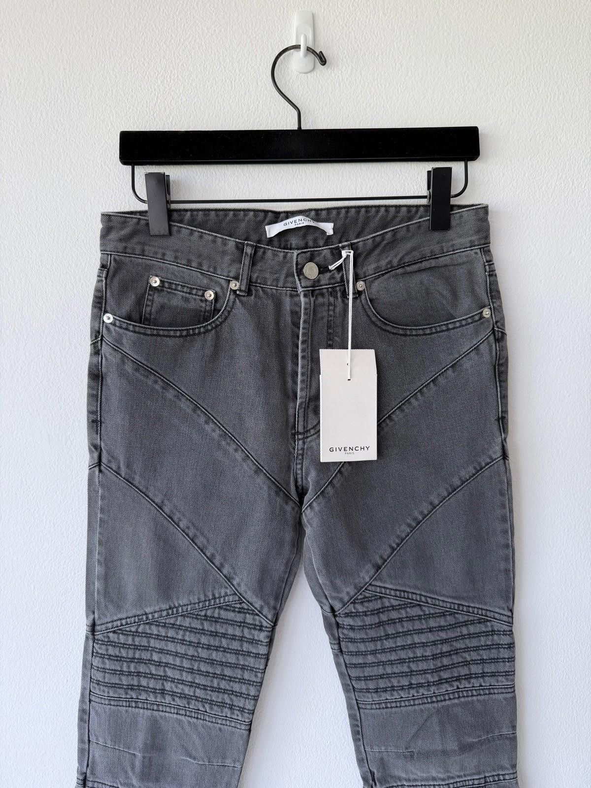 Givenchy new Givenchy mens denim jeans grey cuban biker fit zip 29 Size US 29 - 4 Thumbnail