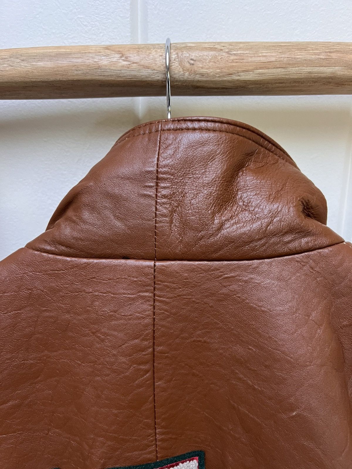 Guess VINTAGE GUESS LEATHER VARSITY JACKET Size US L / EU 52-54 / 3 - 7 Thumbnail