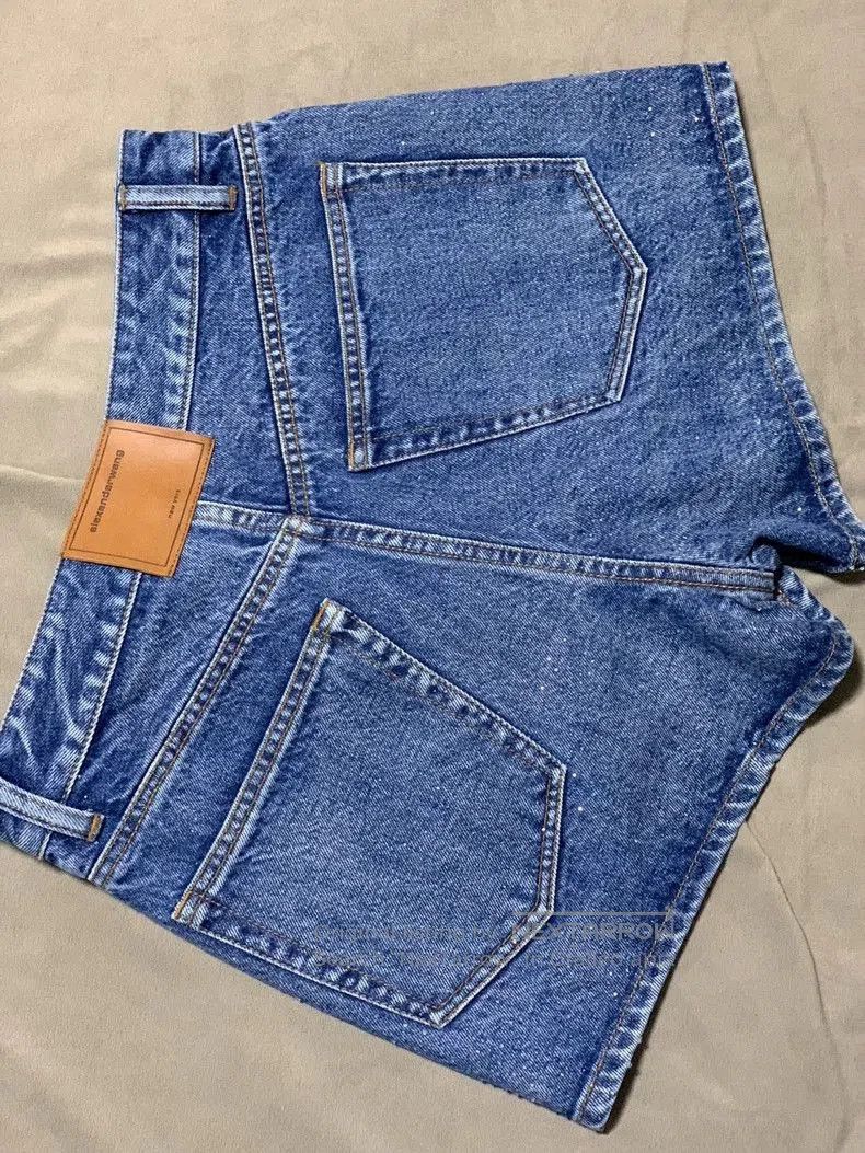 Alexander Wang Alexander Wang Denim Shorts with Rhinestones. Size US 28 / EU 44 - 2 Thumbnail