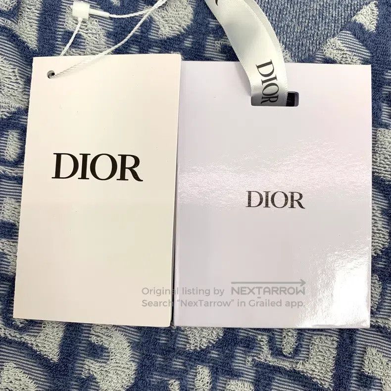 Dior Dior Dark blue logo jacquart full print cotton round-neck Size US S / EU 44-46 / 1 - 7 Thumbnail
