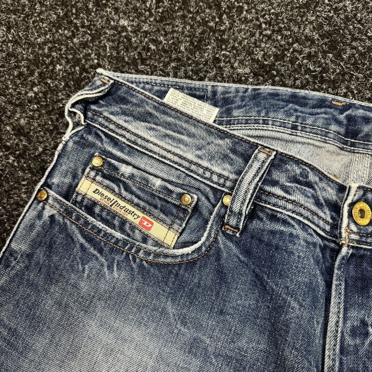 Diesel Flare Diesel Zathan Vintage Distressed Low Rise Y2k Style Size US 31 - 5 Thumbnail
