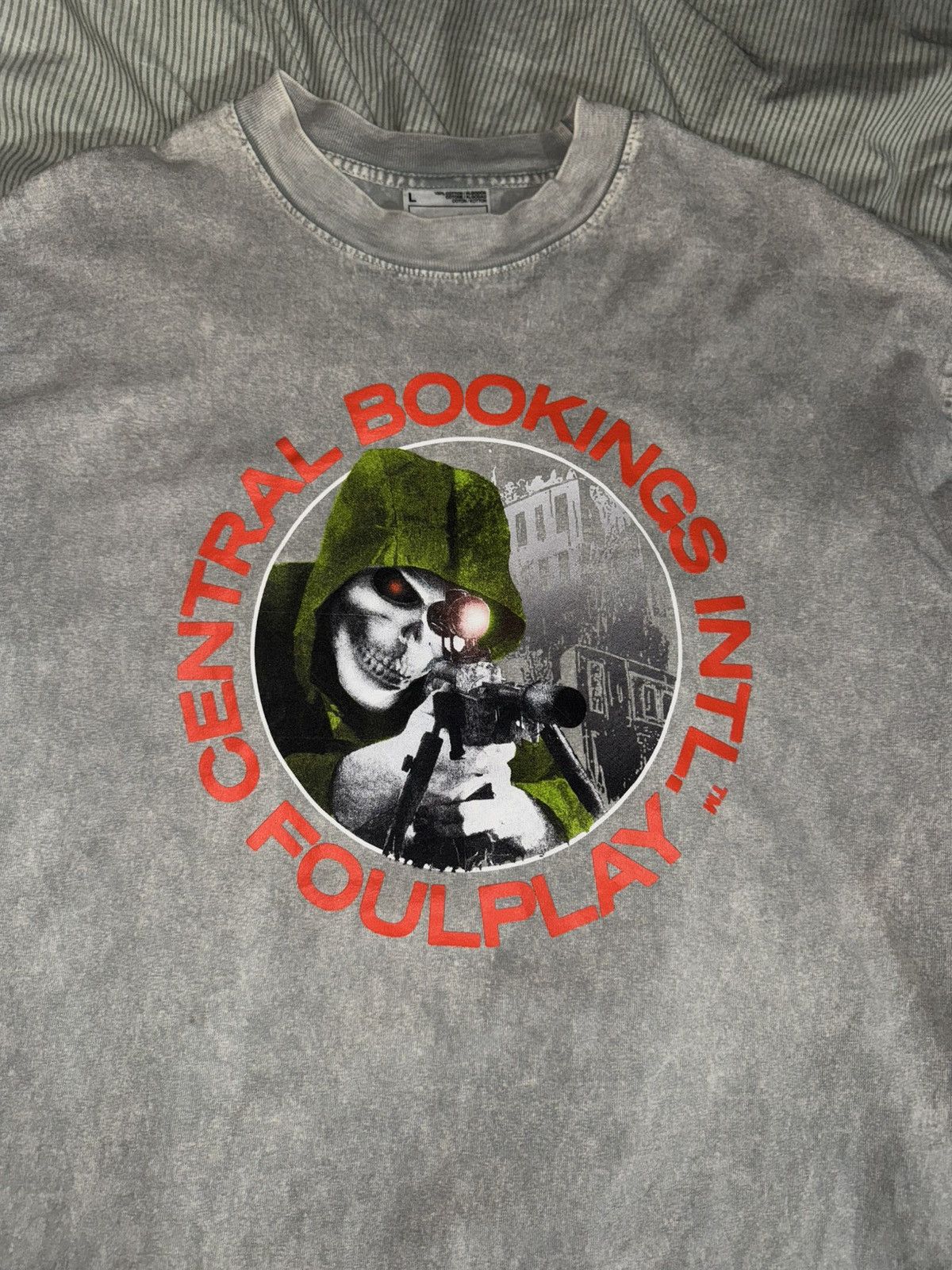 Foulplay Company × Fuck The Population FOULPLAY CENTRAL BOOKINGS INTL REAPER SKULL WITH SCOPE RIFLE Size US L / EU 52-54 / 3 - 2 Thumbnail