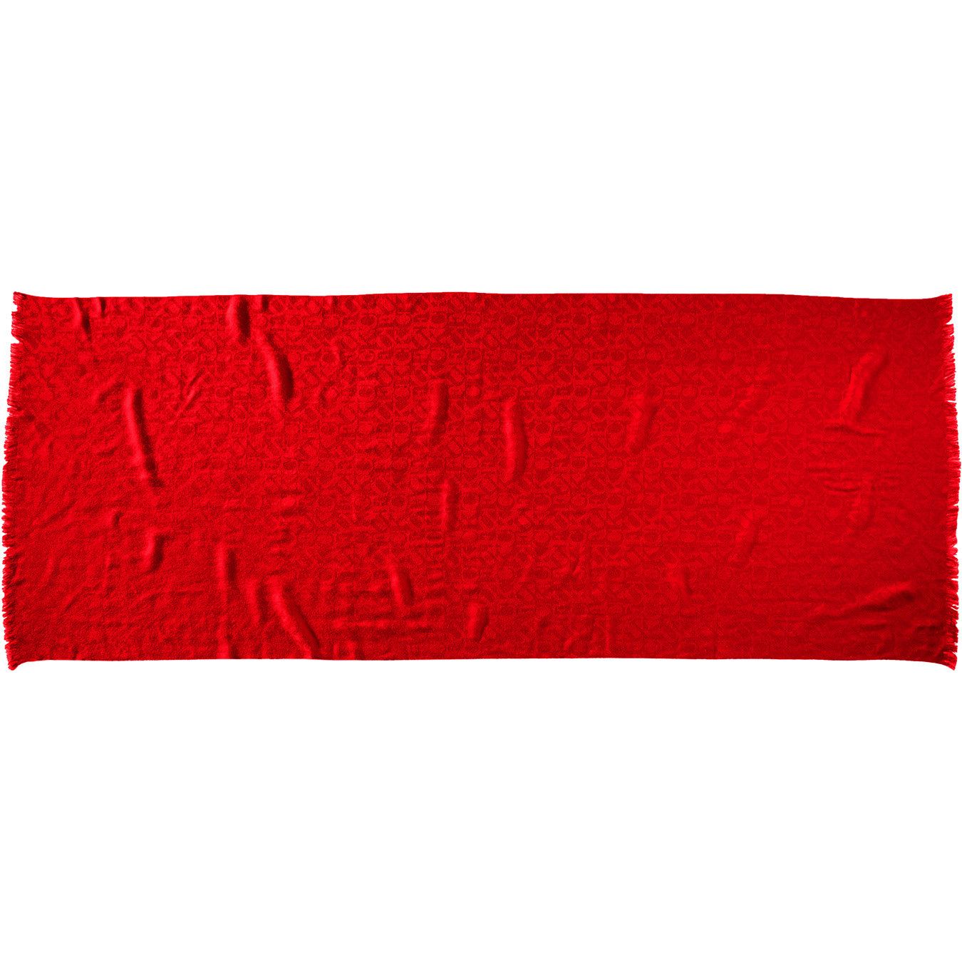 Supreme Supreme Fuck Pattern Wool Scarf Red 17FW Size ONE SIZE - 2 Thumbnail