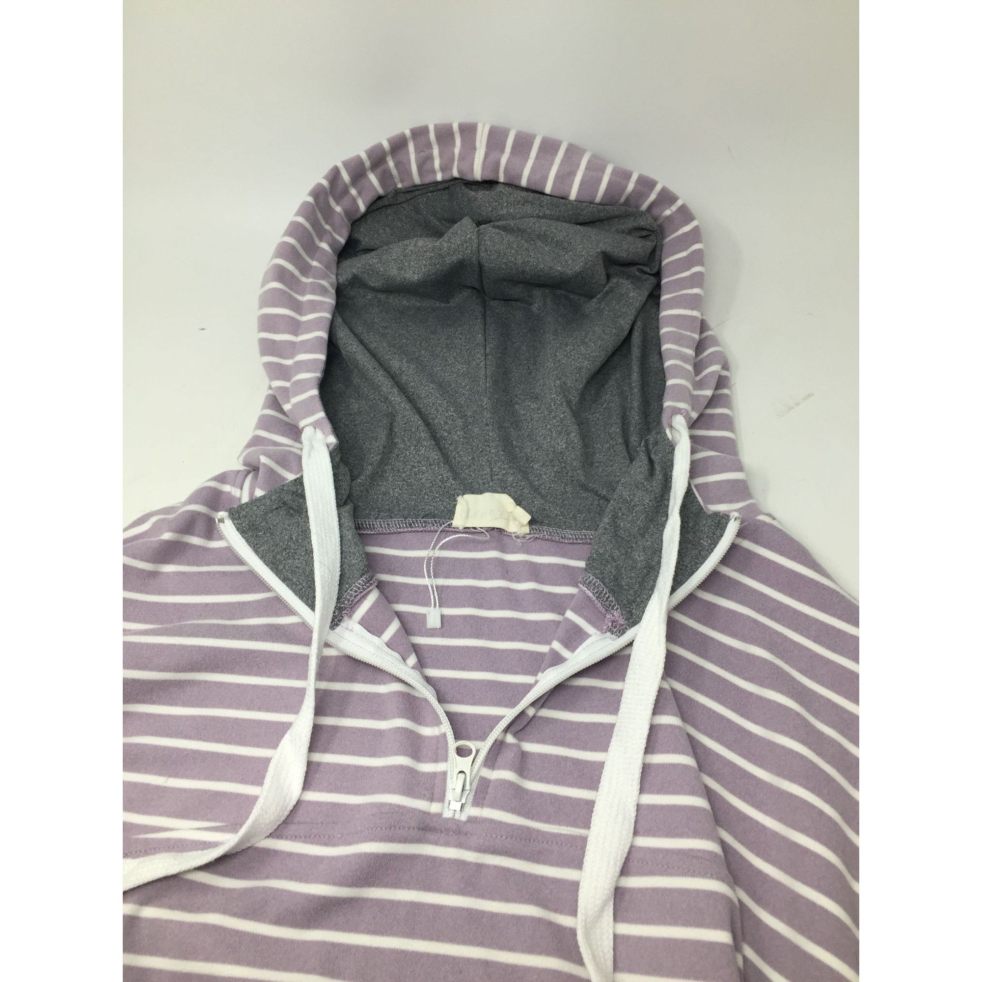 Other Ninexis Womens Purple and White Striped Hoodie Size 2X Size XXL / US 16-18 / IT 52-54 - 7 Thumbnail