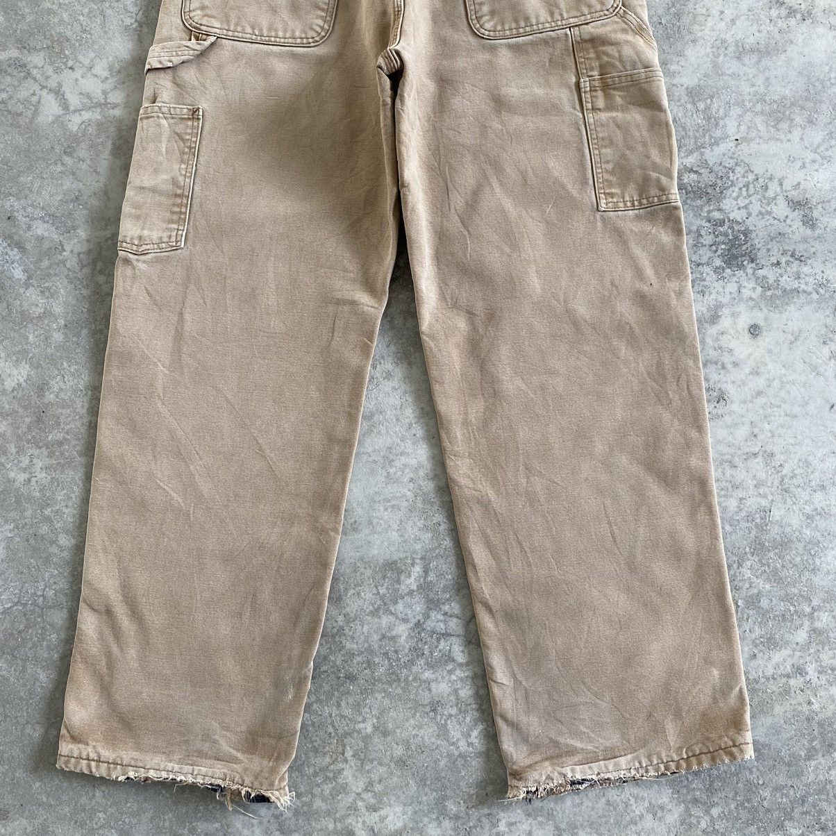 Carhartt Vintage Carhartt Blanket Lined Faded Tan Carpenter Pants Size US 34 / EU 50 - 16 Thumbnail