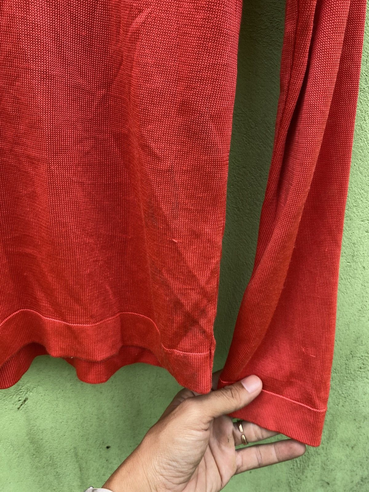 Katharine Hamnett London Katharine Hamnett London Red Buttoned Polo Minimalist Style Size US L / EU 52-54 / 3 - 6 Thumbnail