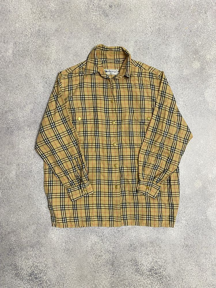 Burberry Burberry Vitnage Gold Button Overshirt Size M / US 6-8 / IT 42-44 - 1 Thumbnail