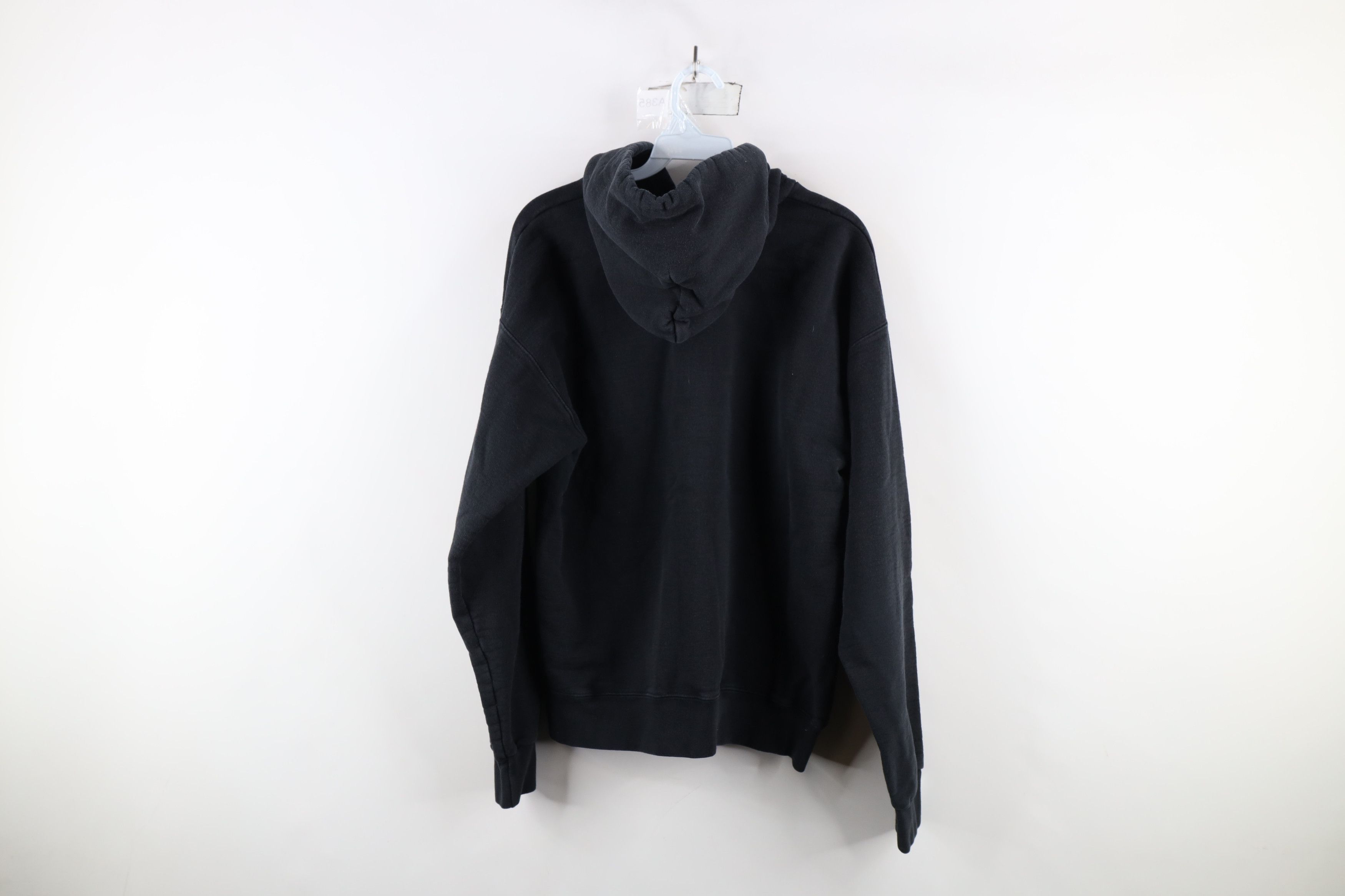 Vintage Vintage 90s Streetwear Heavyweight Hoodie Sweatshirt Black Size US M / EU 48-50 / 2 - 11 Thumbnail