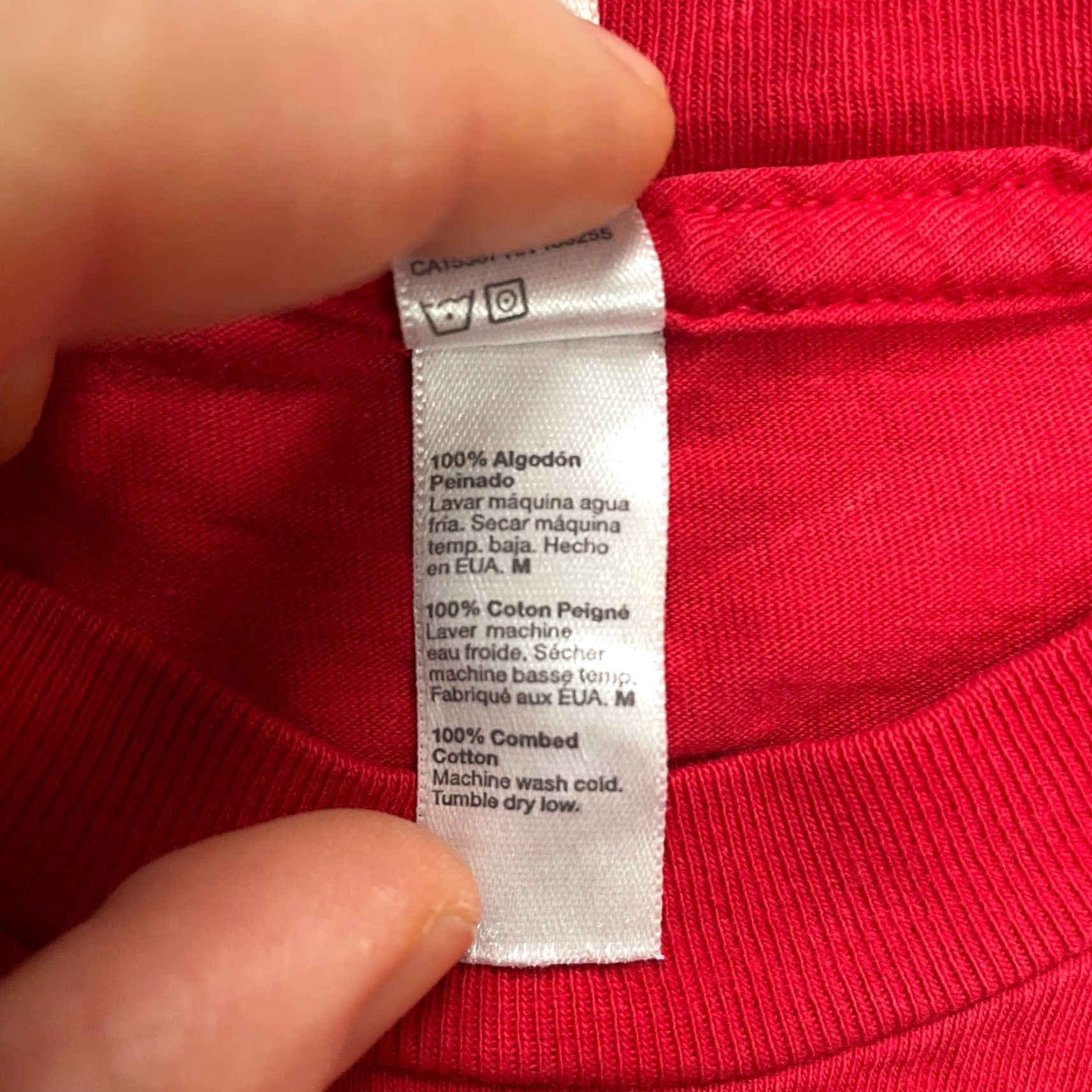American Apparel American Apparel Shirt Adult Medium Red Long Sleeve Crew Neck Logo T-Shirt Unisex Size US M / EU 48-50 / 2 - 6 Thumbnail
